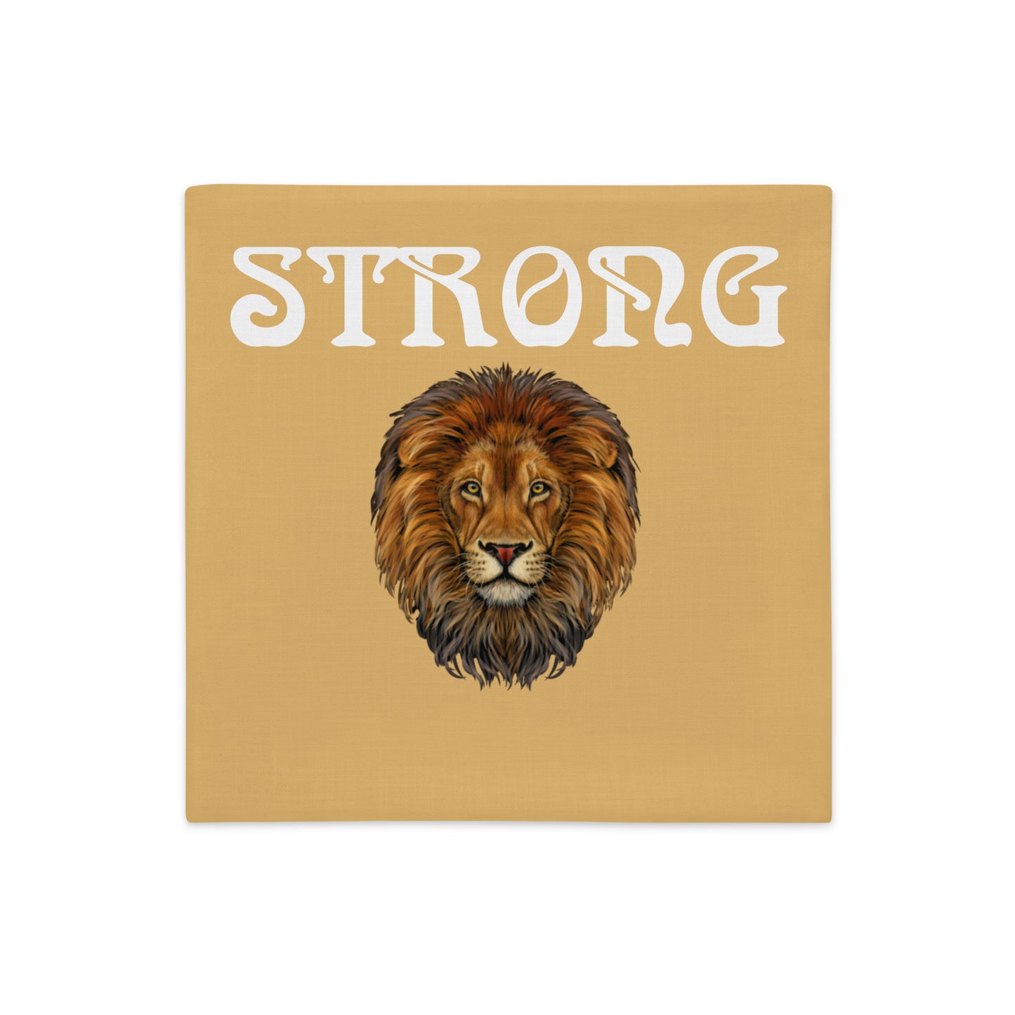 “STRONG”Fawn Premium Pillow Case W/White Font