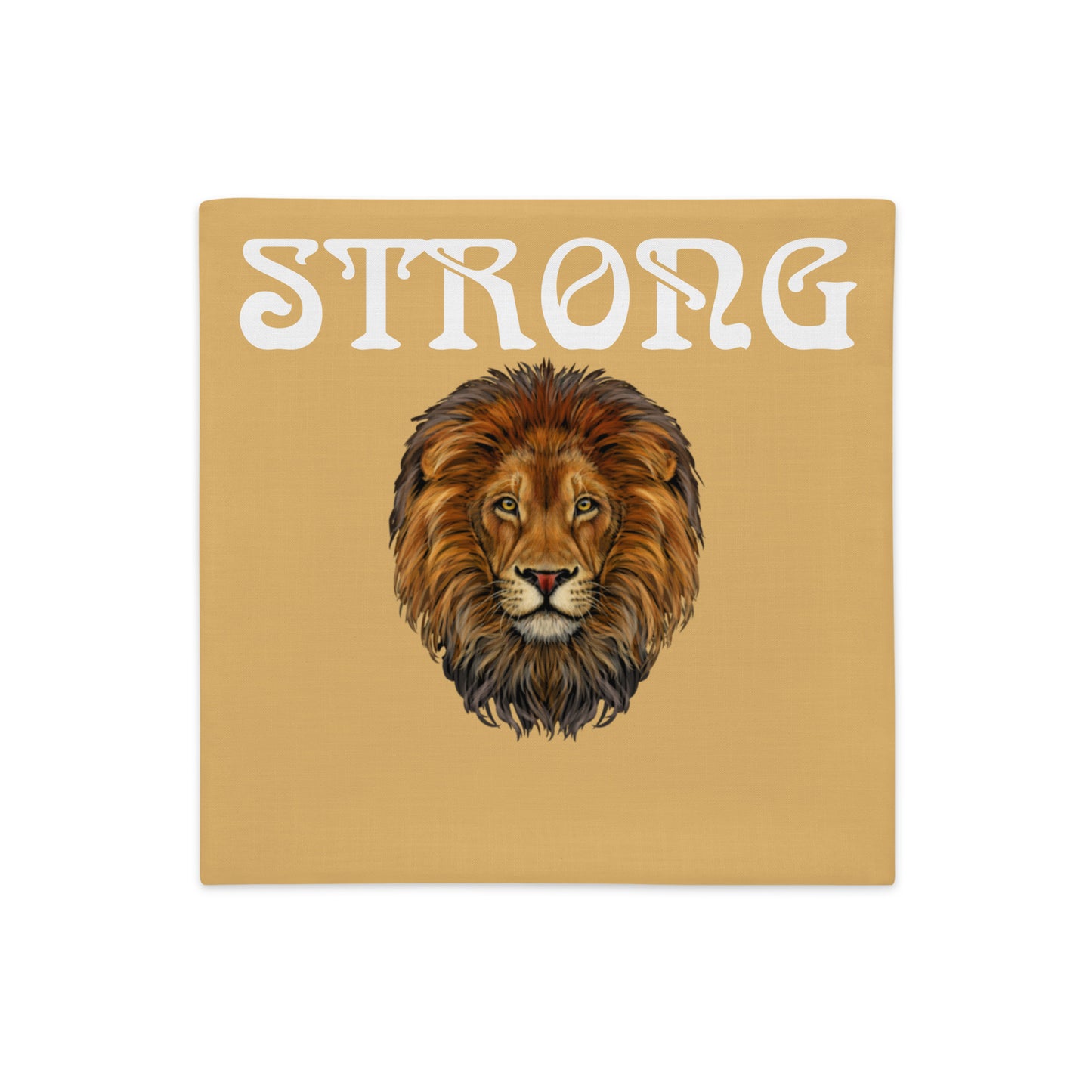 “STRONG”Fawn Premium Pillow Case W/White Font