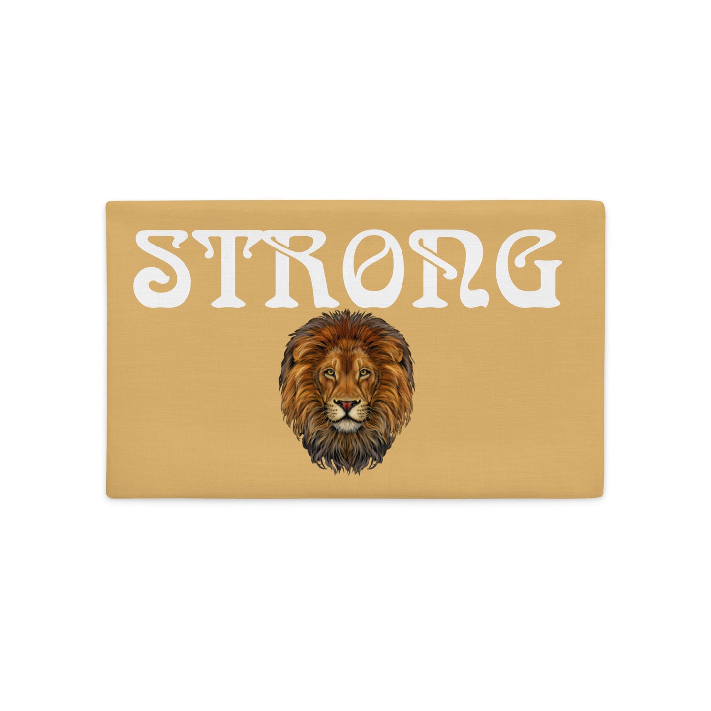 “STRONG”Fawn Premium Pillow Case W/White Font
