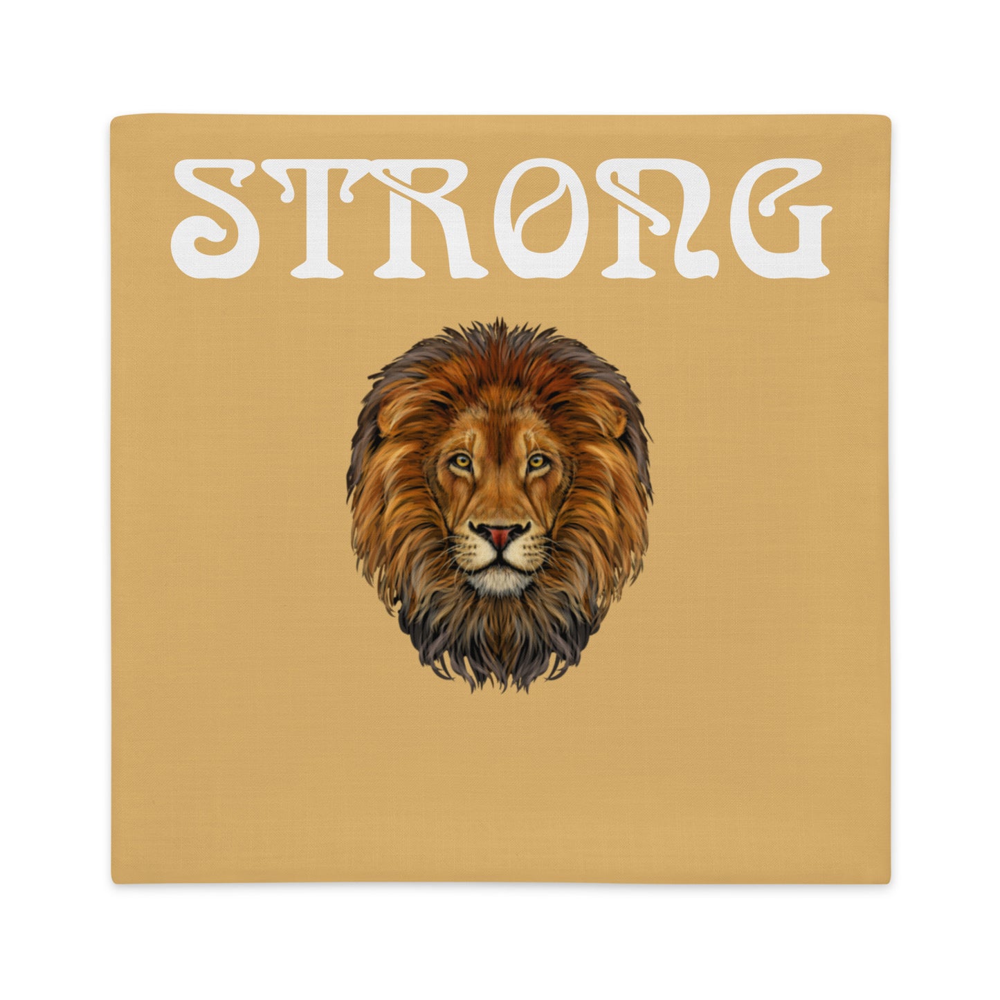 “STRONG”Fawn Premium Pillow Case W/White Font