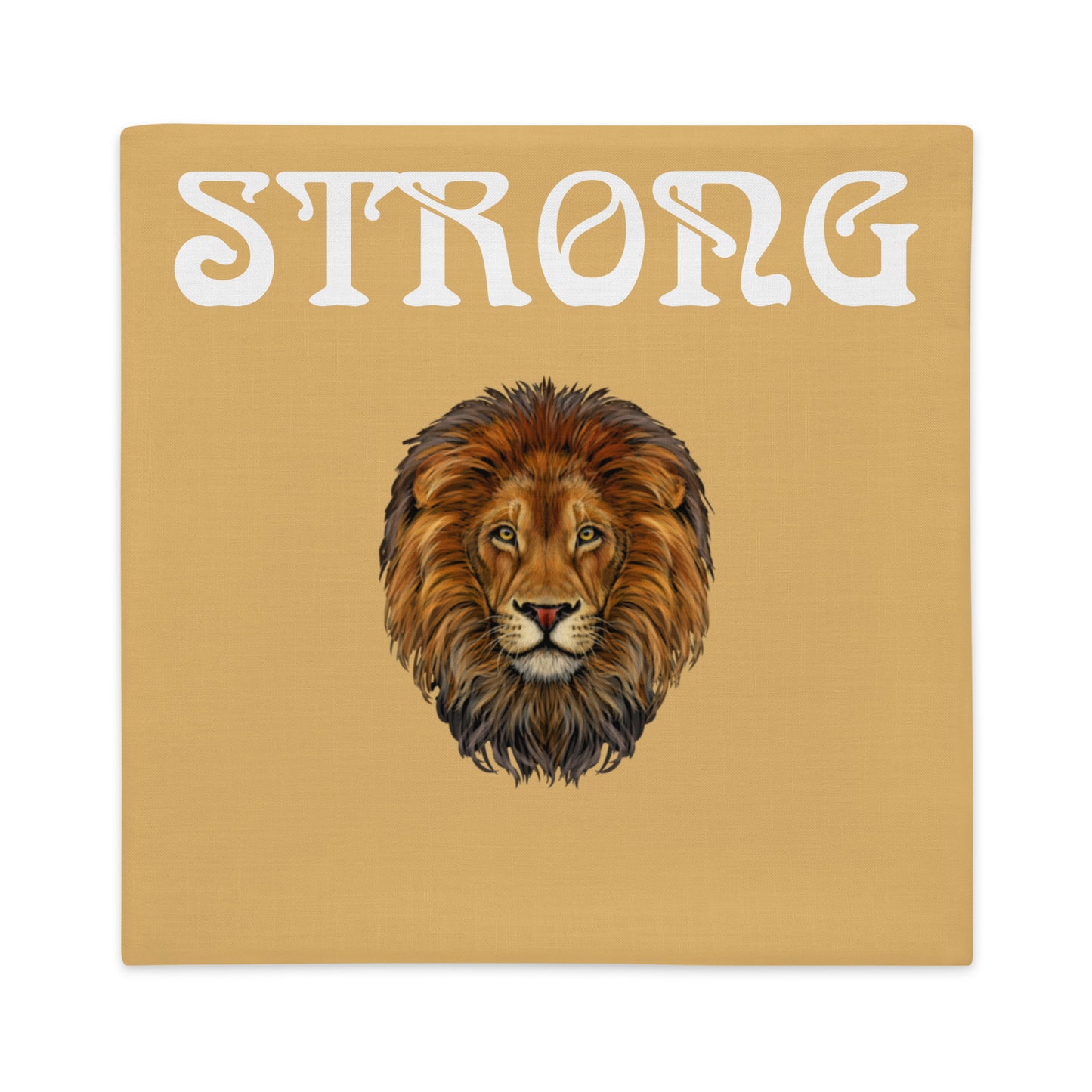 “STRONG”Fawn Premium Pillow Case W/White Font