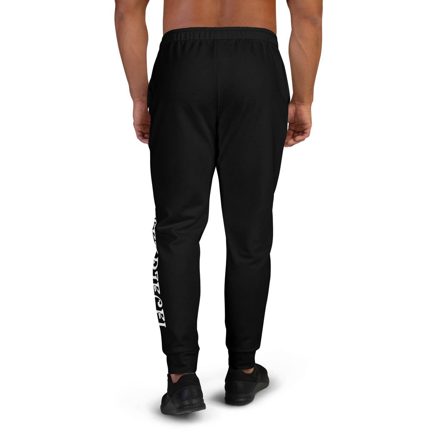 “I’M A MASTERPIECE!”Men's Black Joggers W/White Font