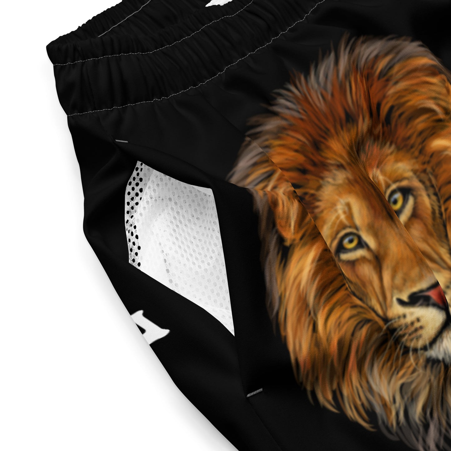 “STRONG” Black Men's Swim Trunks W/White Font