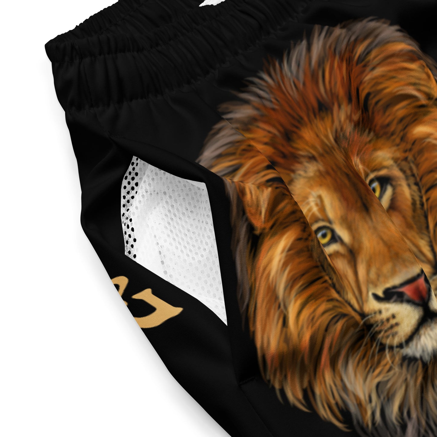 “STRONG” Black Men's Swim Trunks W/Fawn Font
