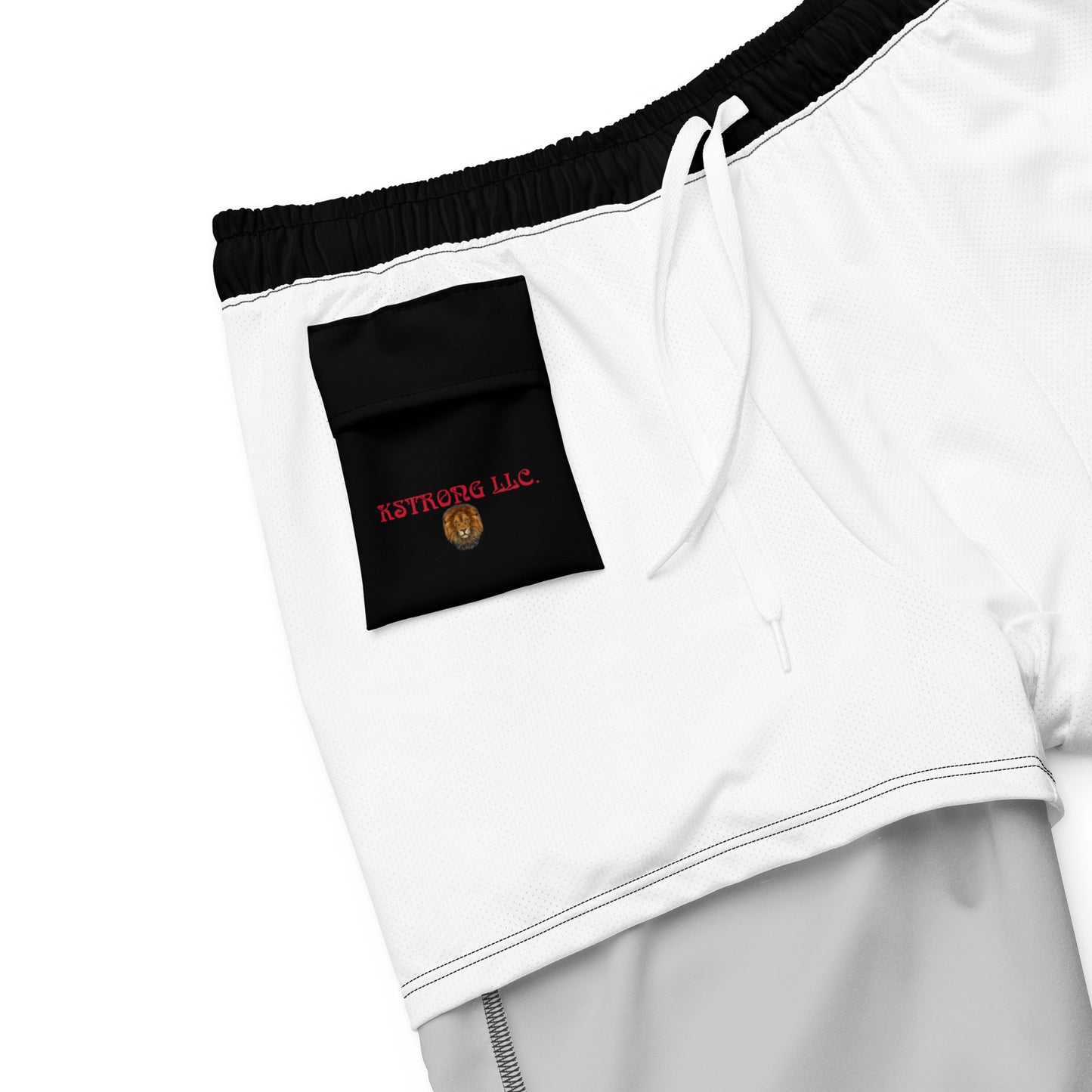 “STRONG” Black Men's Swim Trunks W/Yellow Font