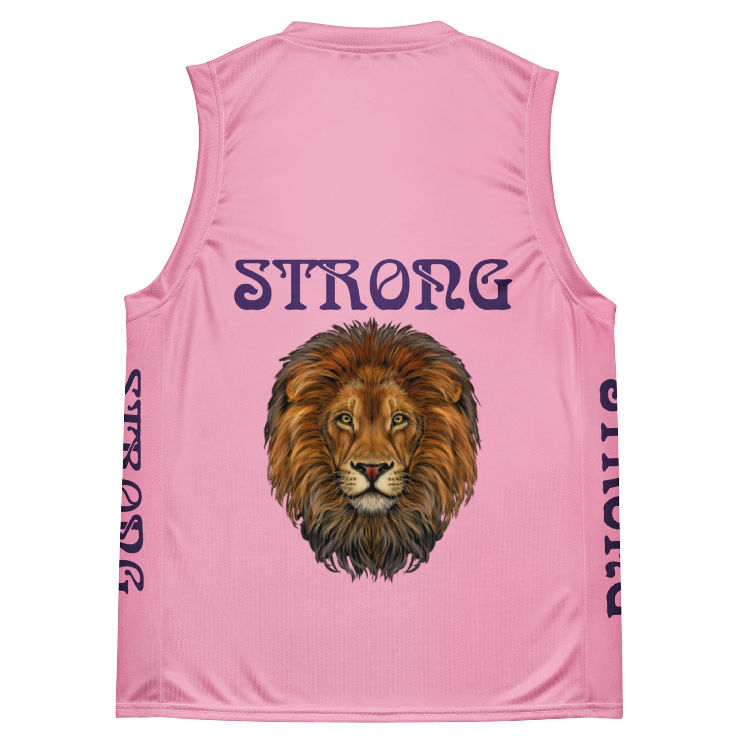“STRONG”Cotton Candy Unisex BasketballJersey W/Purple Font