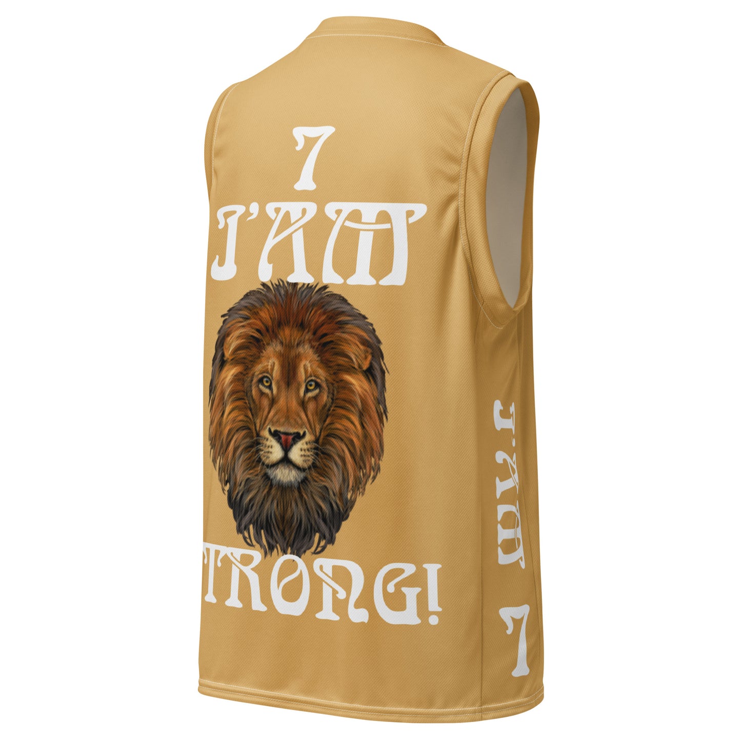 “I’AM STRONG!”#7 Fawn Unisex Basketball Jersey W/White Font
