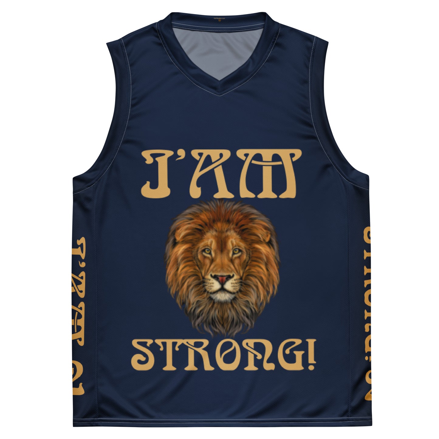 “I’AM STRONG!”#2 Navy Unisex Basketball Jersey W/Fawn Font