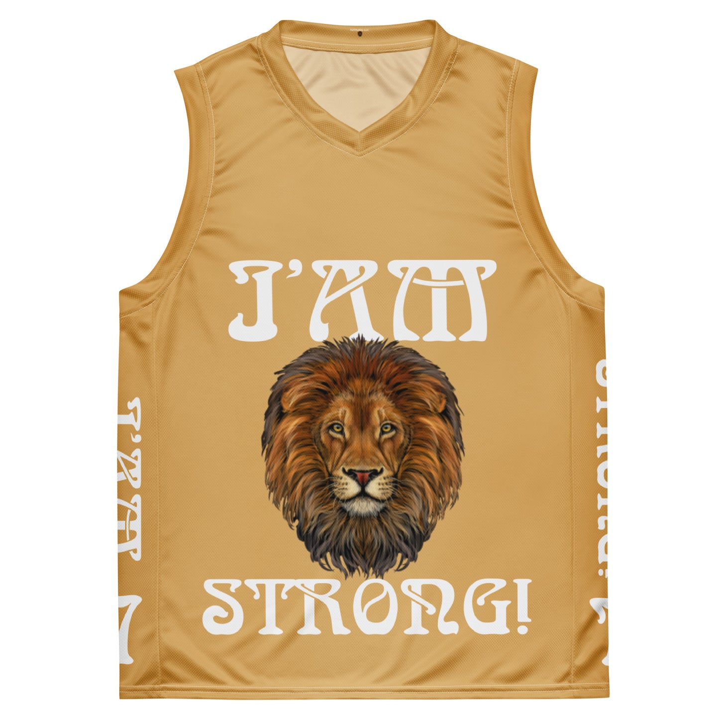 “I’AM STRONG!”#7 Fawn Unisex Basketball Jersey W/White Font