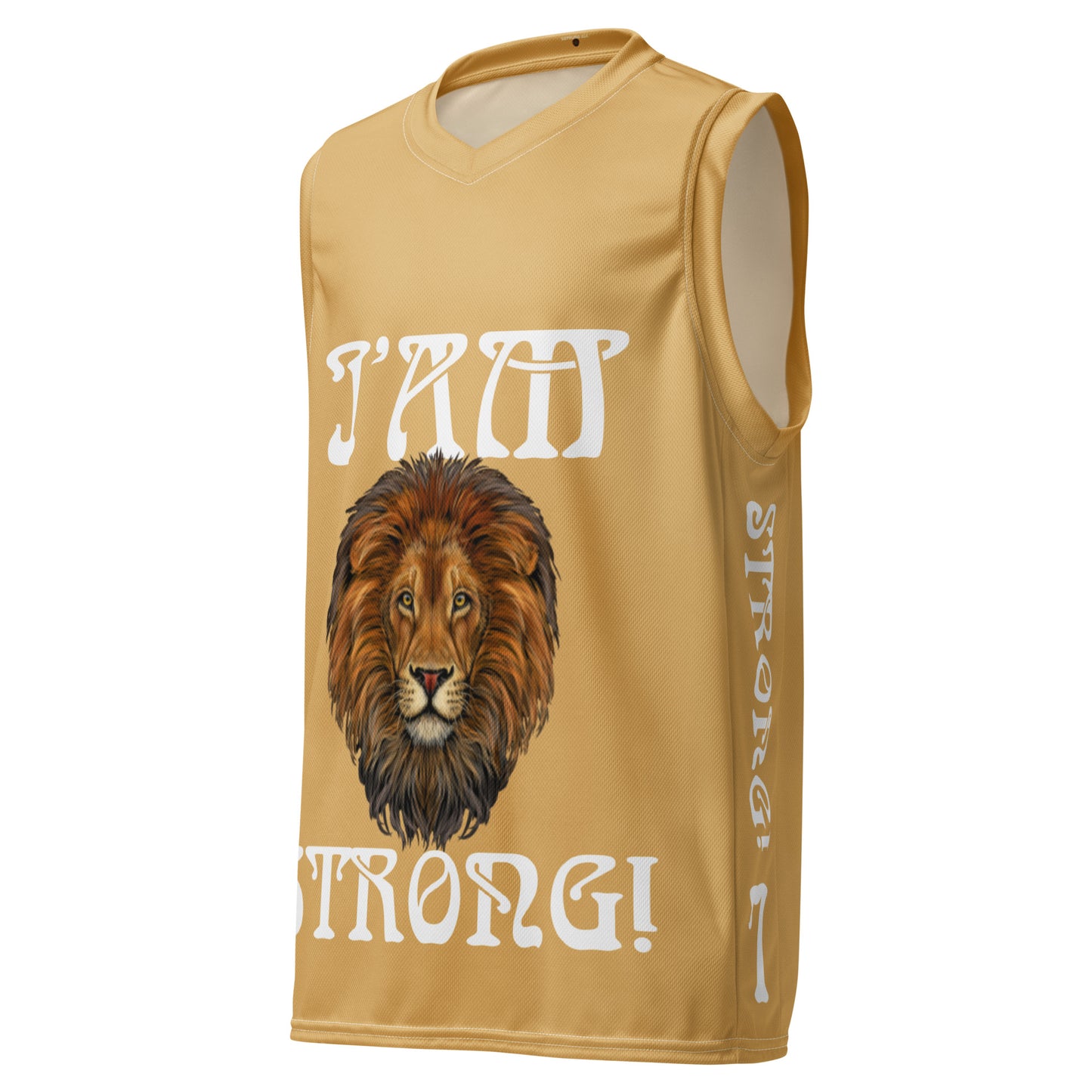 “I’AM STRONG!”#7 Fawn Unisex Basketball Jersey W/White Font