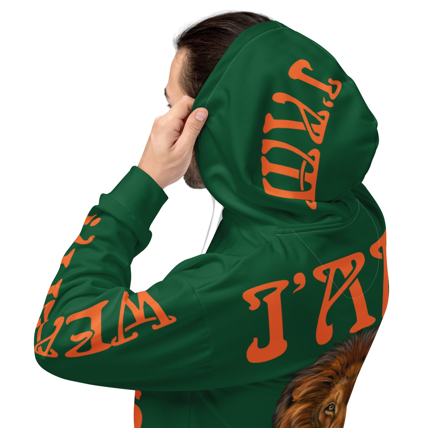 “I’AM SUCCESS,WEALTH!"Unisex Hoodie W/Orange Font