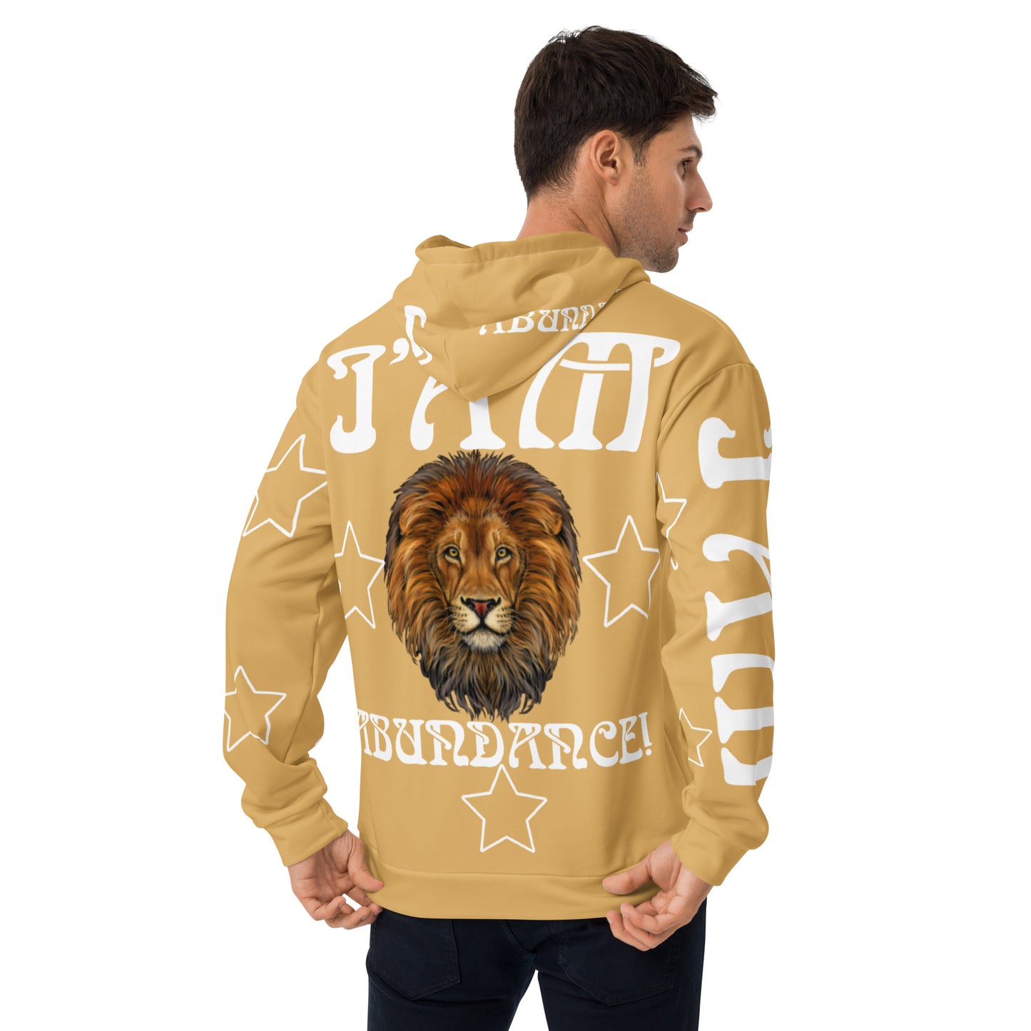 “I’AM ABUNDANCE!” Fawn Unisex Hoodie W/White Font
