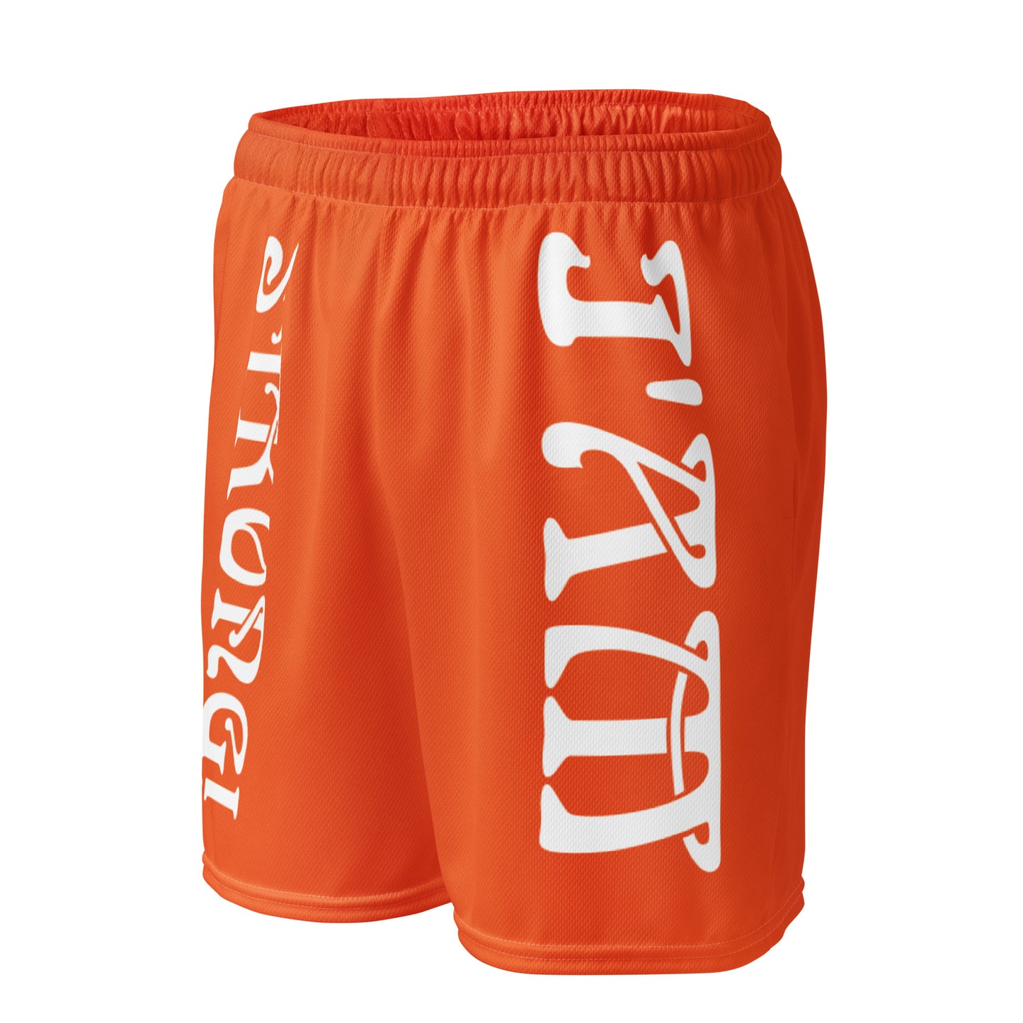 “I’AM STRONG!”Orange Unisex Sport Shorts W/White Font