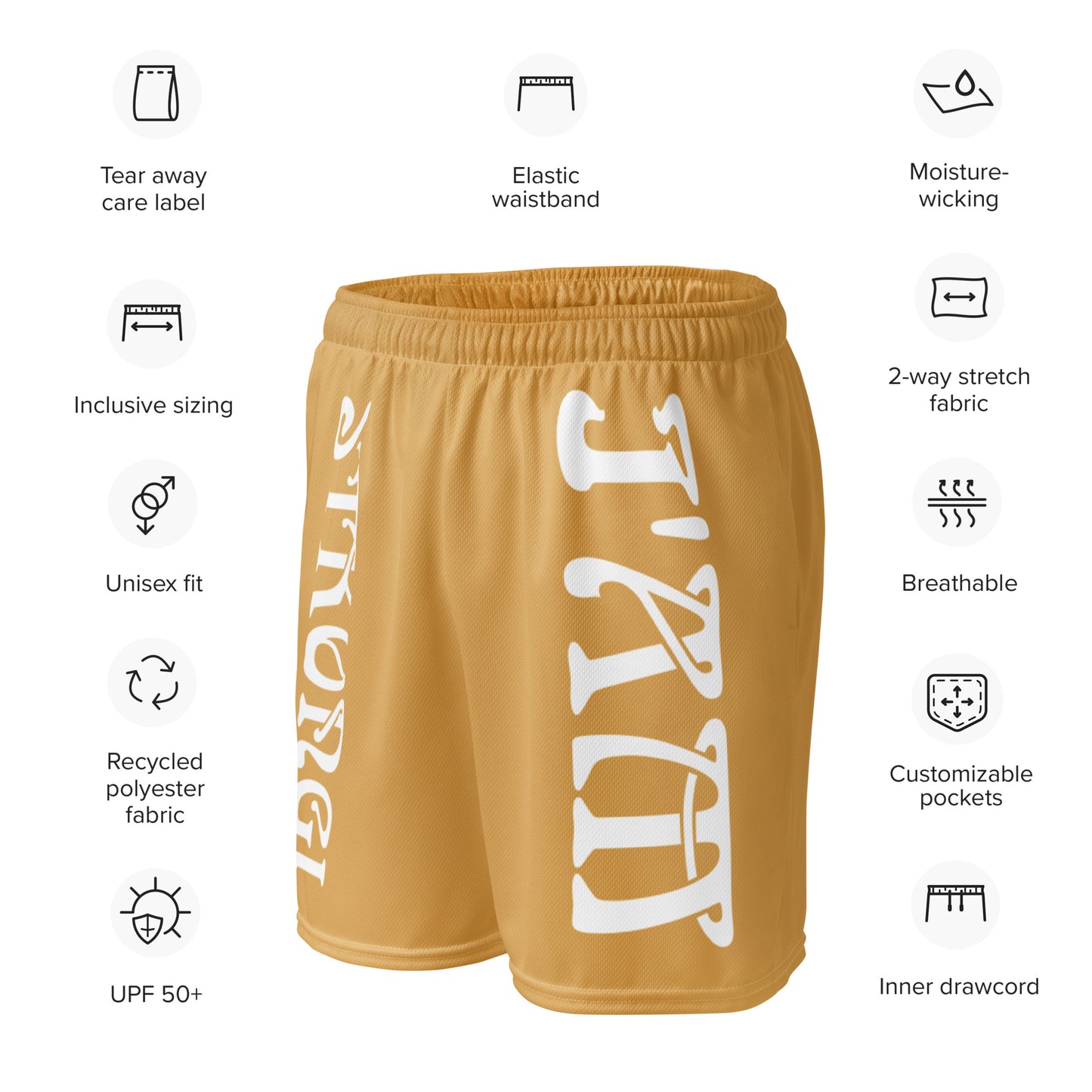 “I’AM STRONG!” Fawn Unisex Sport Shorts W/White Font