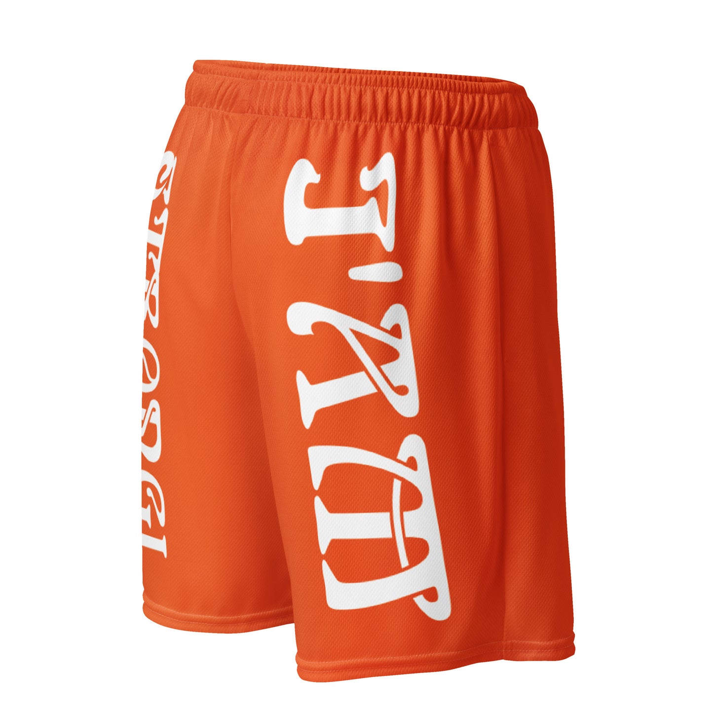 “I’AM STRONG!”Orange Unisex Sport Shorts W/White Font