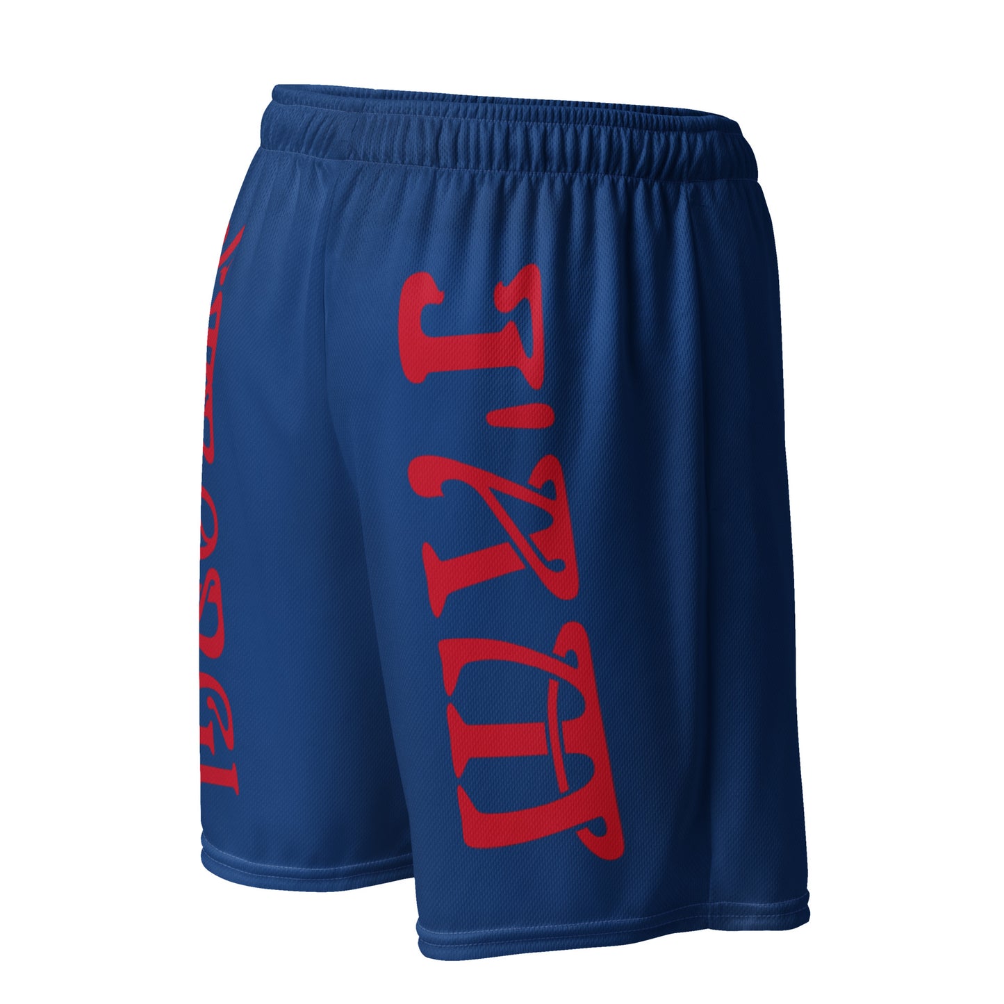 “I’AM STRONG!” Blue Unisex Sport Shorts W/Red Font
