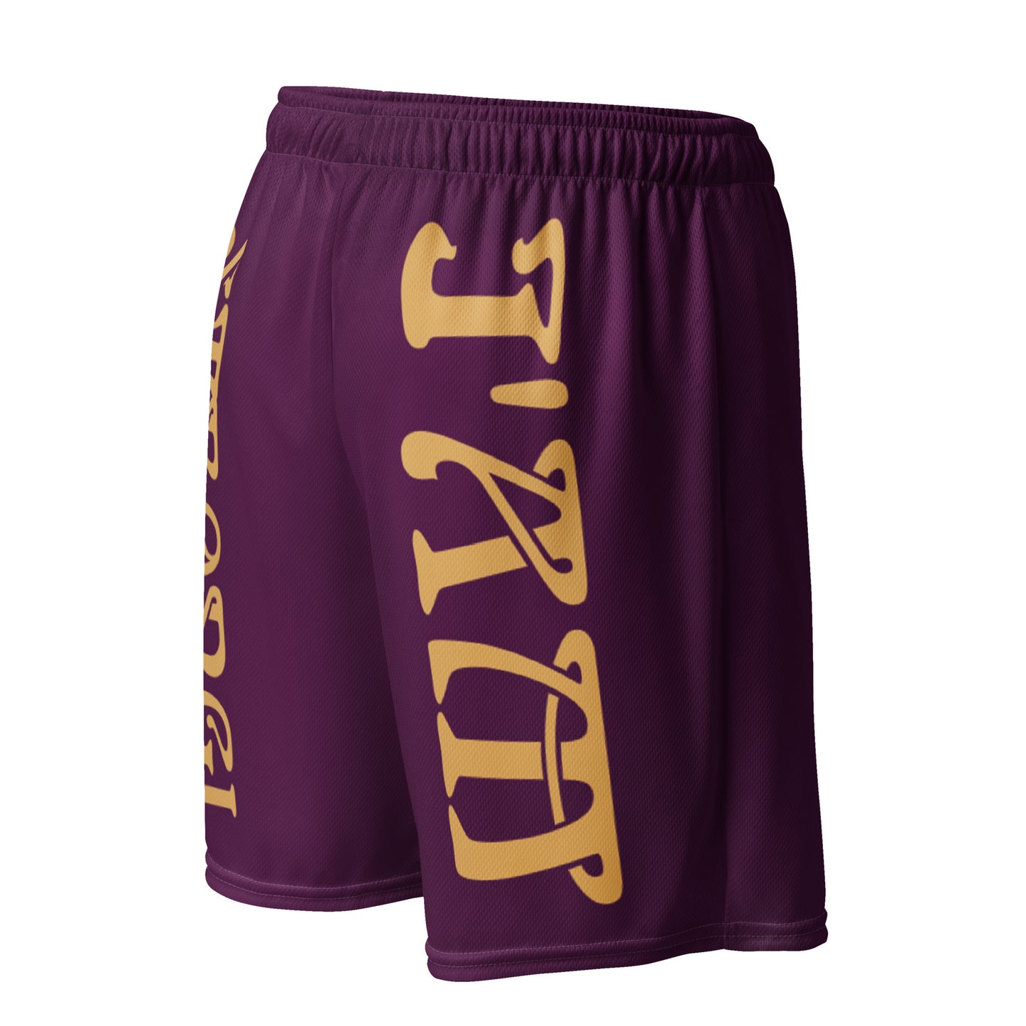 “I’AM STRONG!” Purple Unisex Sport Shorts W/Fawn Font