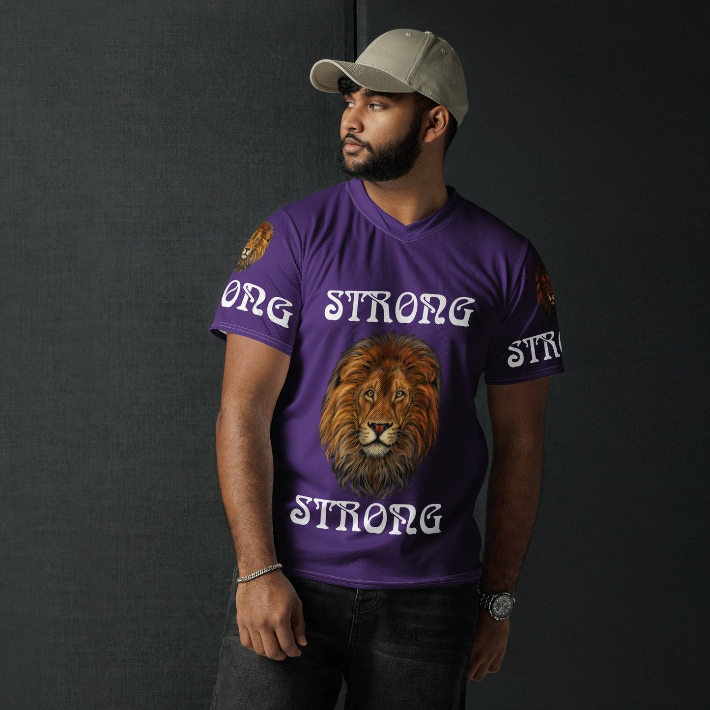 “STRONG”Unisex Sports Jersey W/White Font