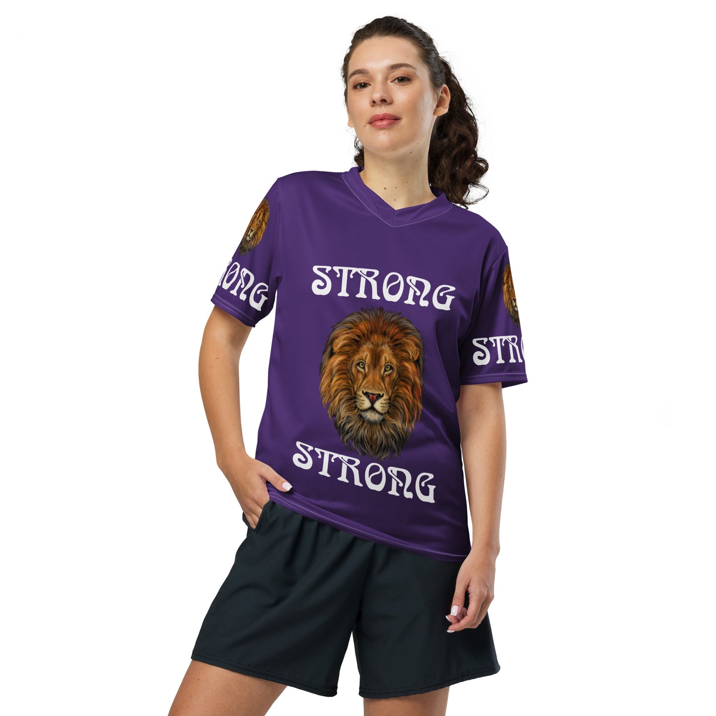 “STRONG”Unisex Sports Jersey W/White Font
