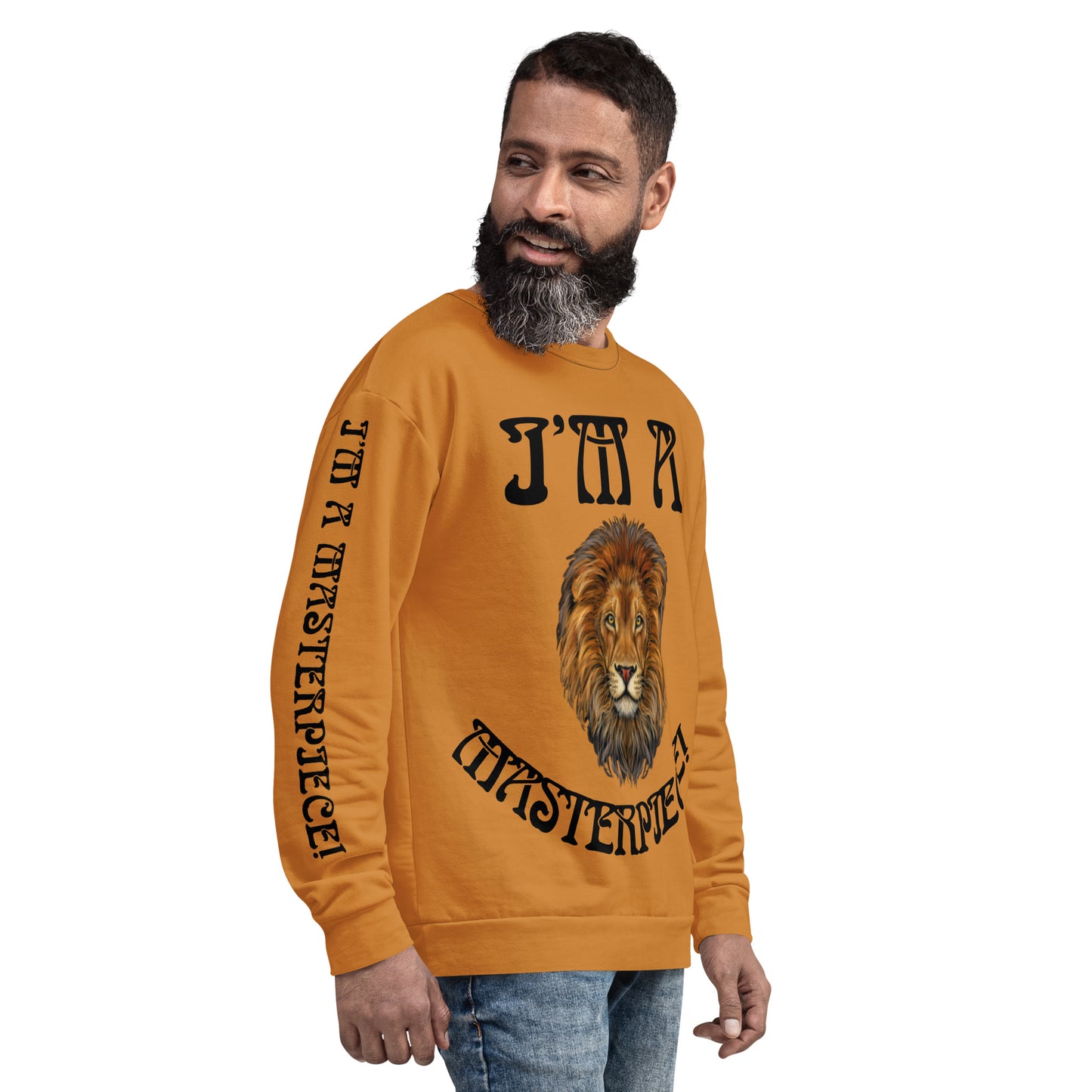 “I’M A MASTERPIECE!”Bronze Unisex Sweatshirt W/Black Font