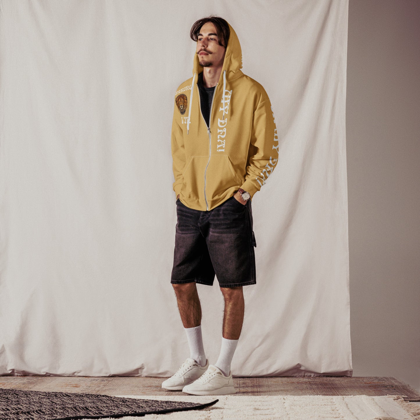 “WINNING IS IN MY DNA!”Fawn Unisex Zip Hoodie W/White Font