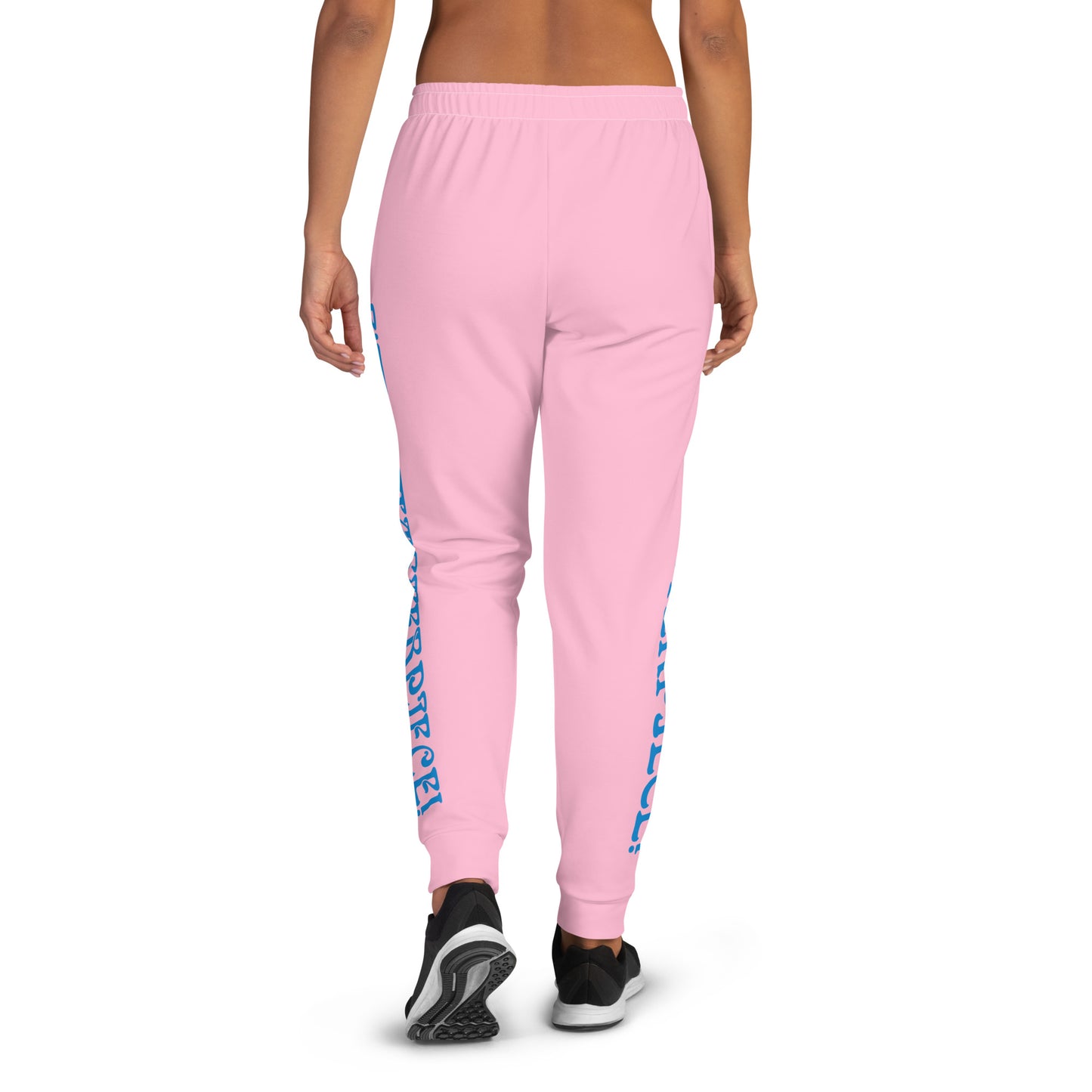 “I’M A MASTERPIECE!”Women's Cotton Candy Joggers W/SkyBlue Font