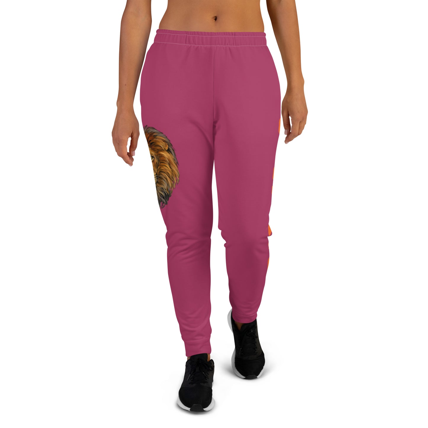 “STRONG”Maroon Women's Joggers W/Orange Font