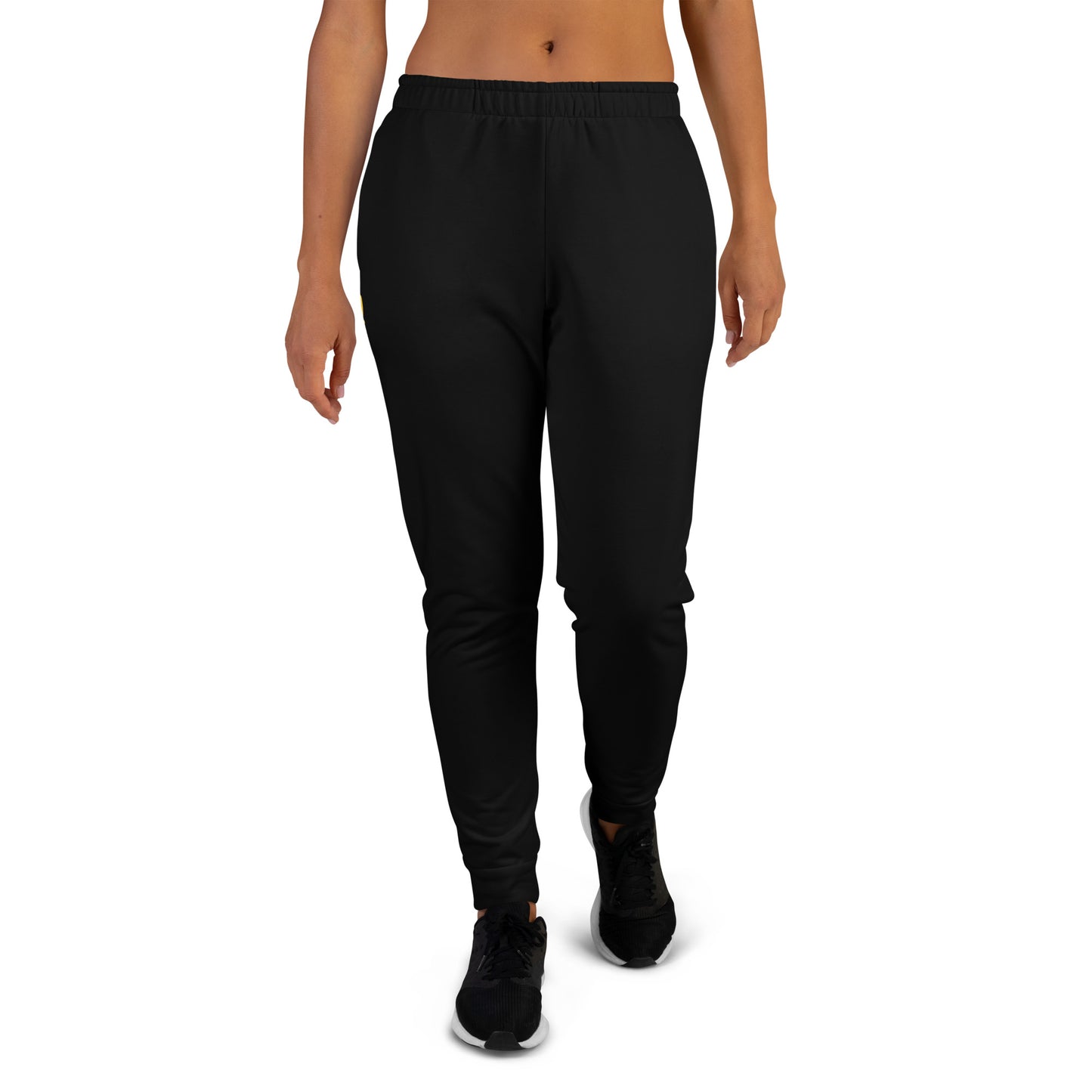 “I’M A MASTERPIECE!”Women's Black Joggers W/Yellow Font