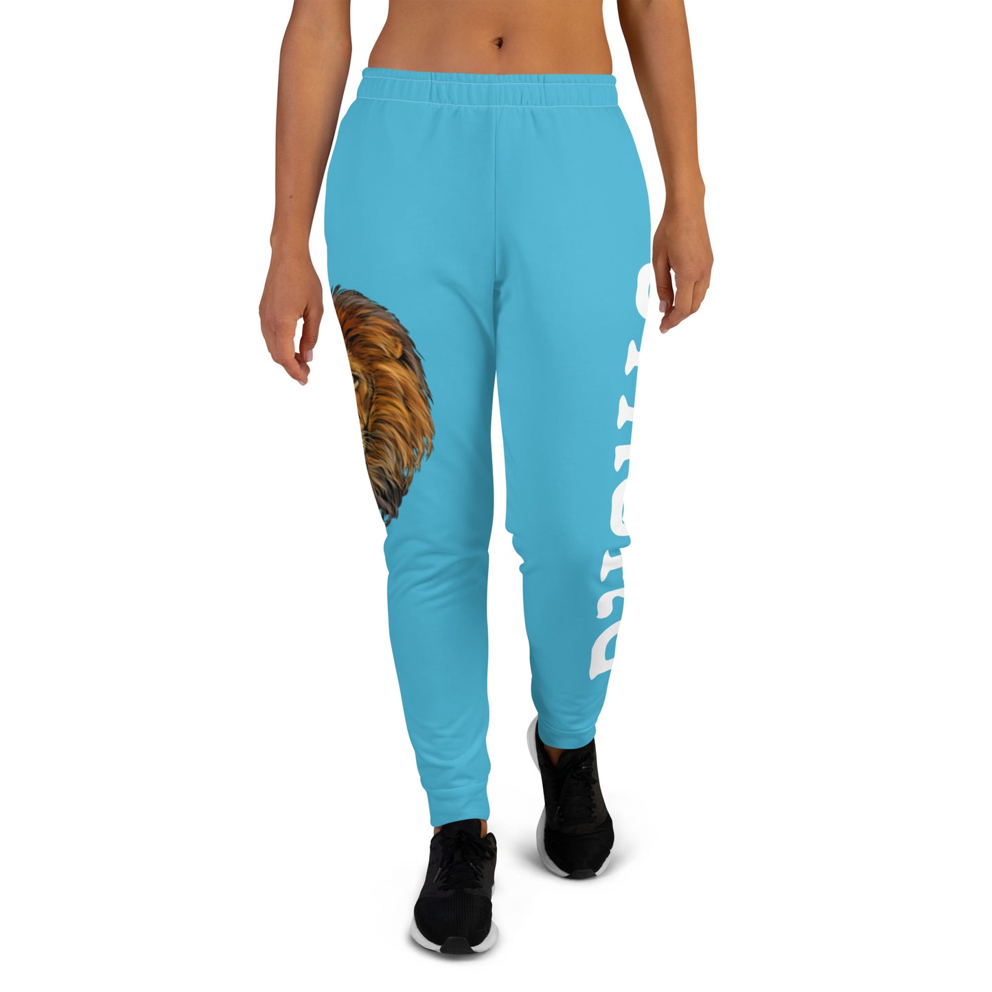 “STRONG”Skyblue Women's Joggers W/White Font