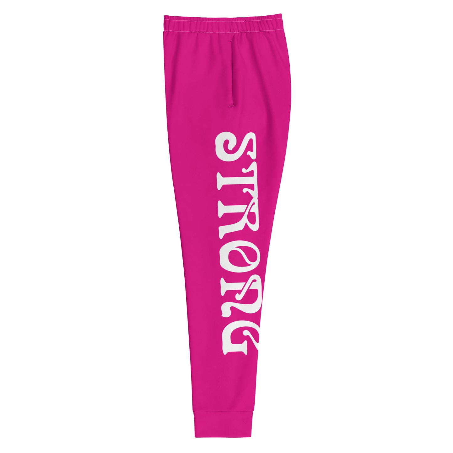 "STRONG"Lipstick Women's Joggers W/White Font