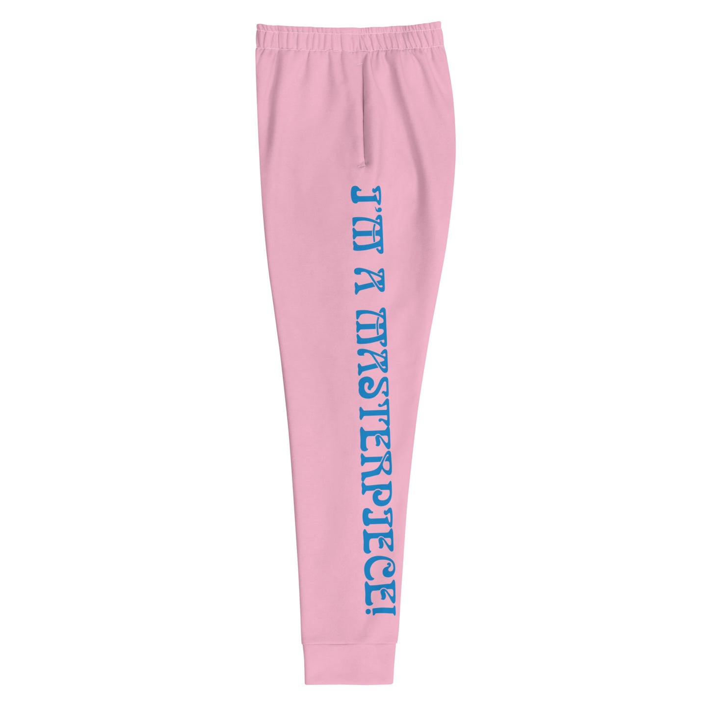 “I’M A MASTERPIECE!”Women's Cotton Candy Joggers W/SkyBlue Font