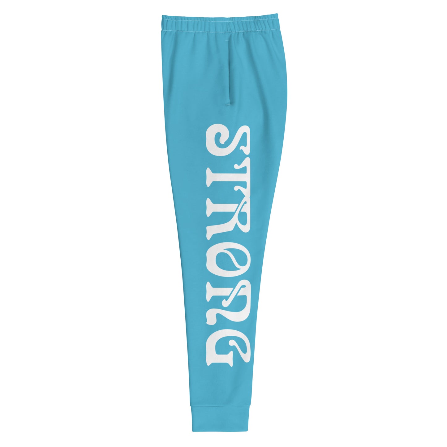 “STRONG”Skyblue Women's Joggers W/White Font