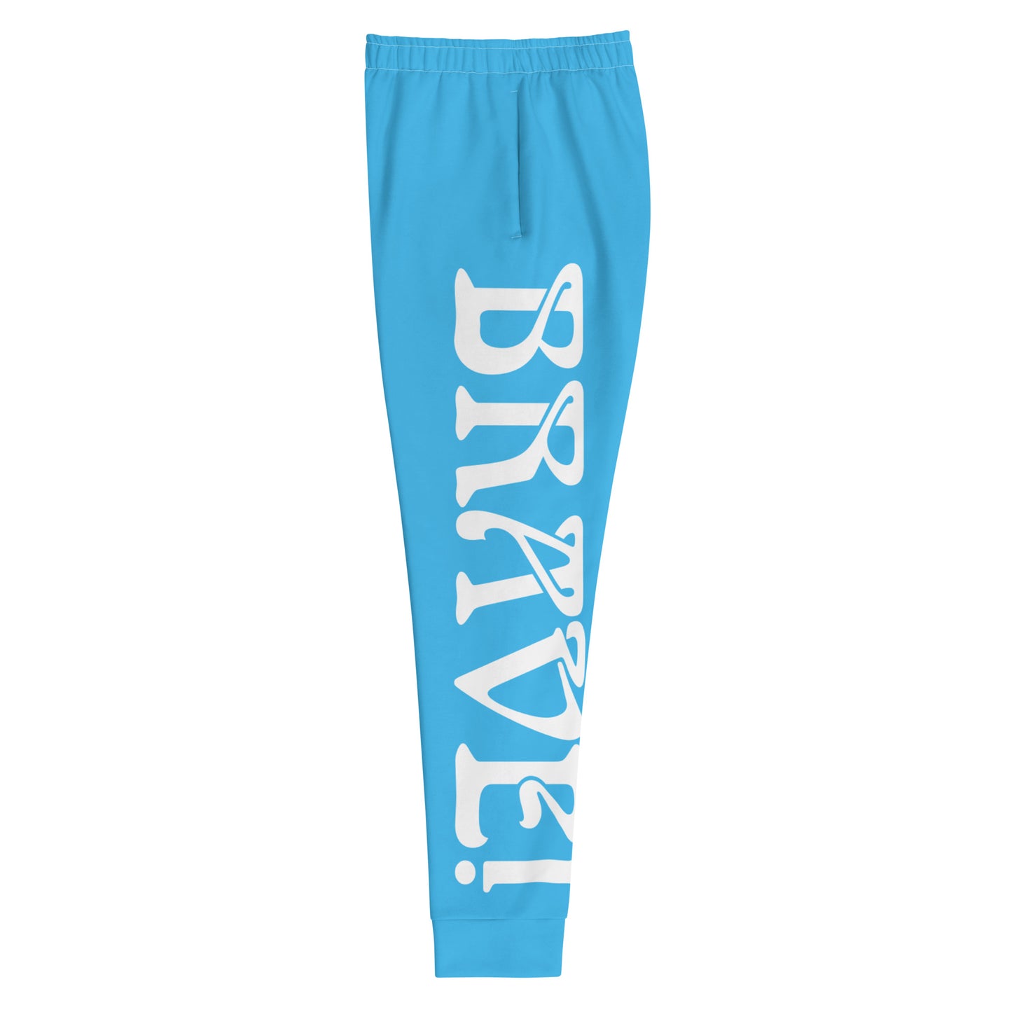 “BRAVE!”SkyBlue Women's Joggers W/White Font