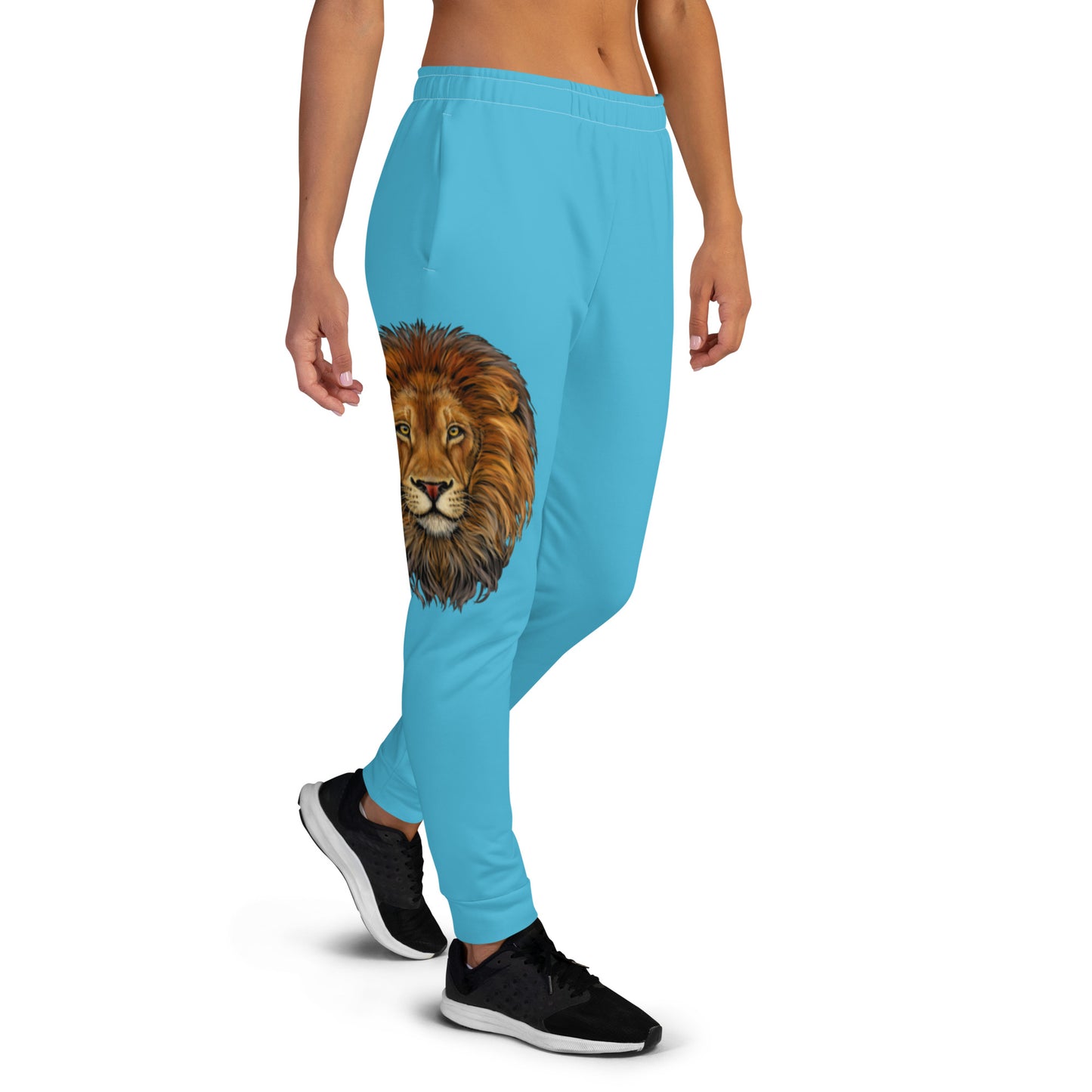 “STRONG”Skyblue Women's Joggers W/White Font