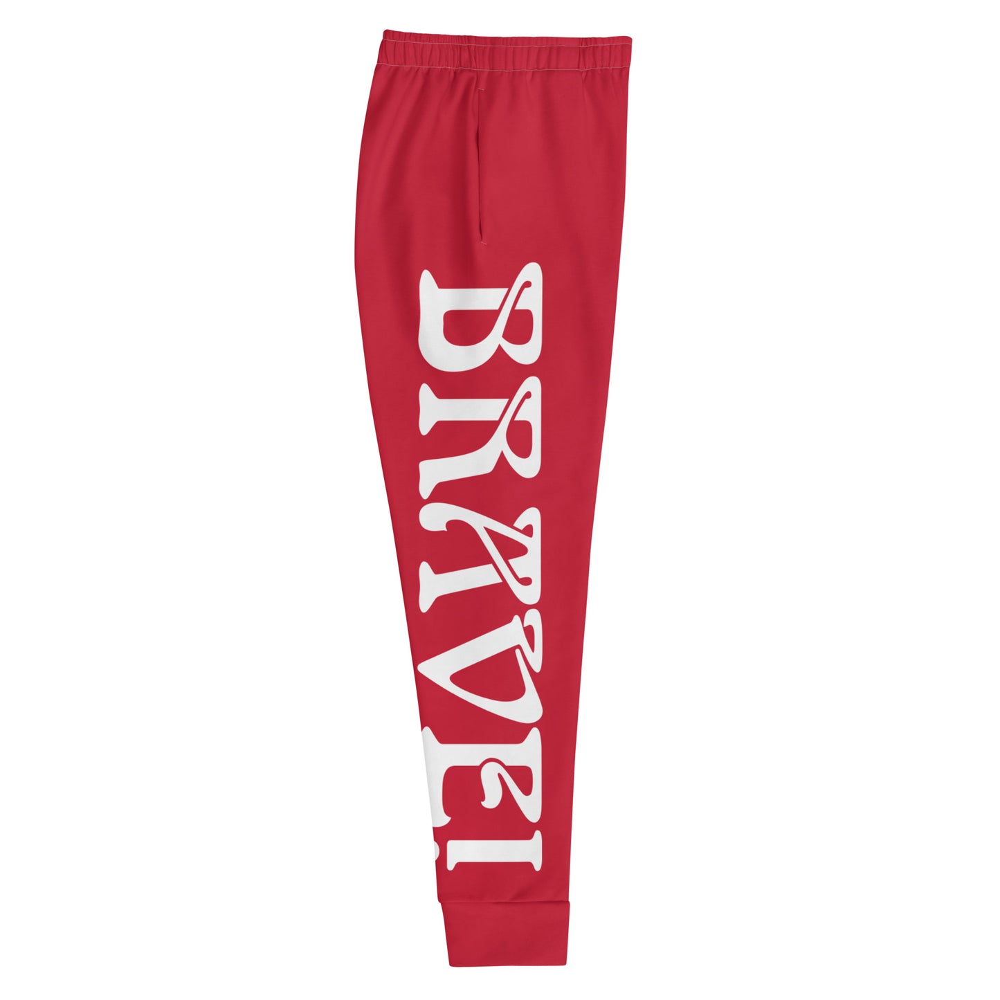 “BRAVE!”Red Women's Joggers W/White Font