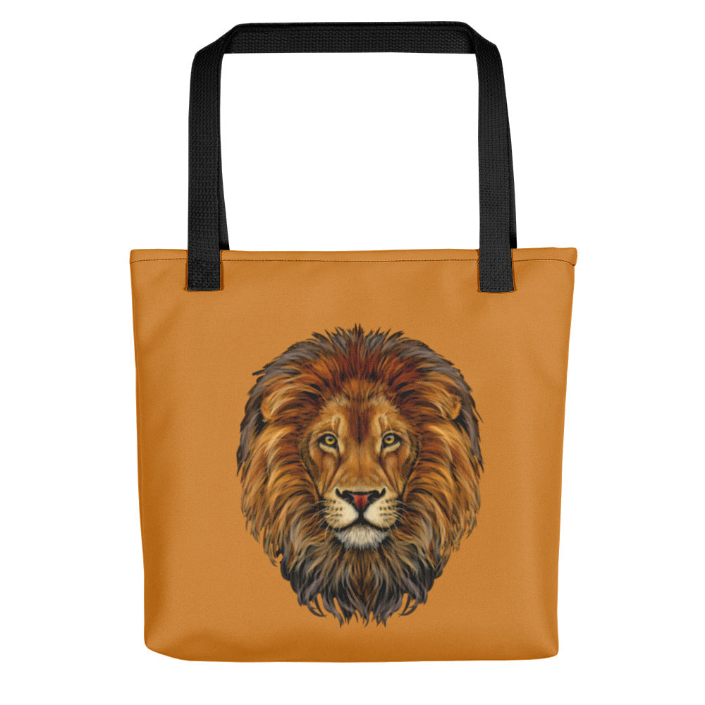 "STRONG"Bronze Tote Bag W/White Font