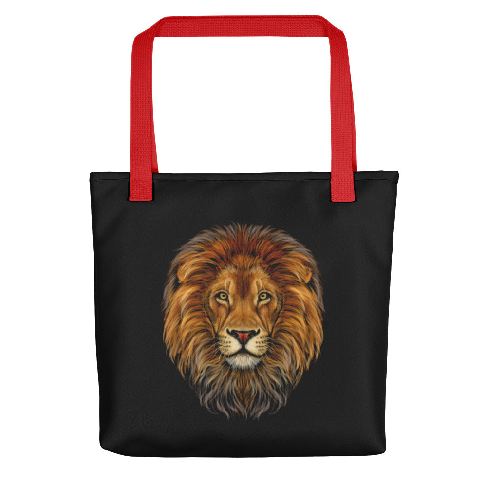 "STRONG"Black Tote Bag W/Red Font