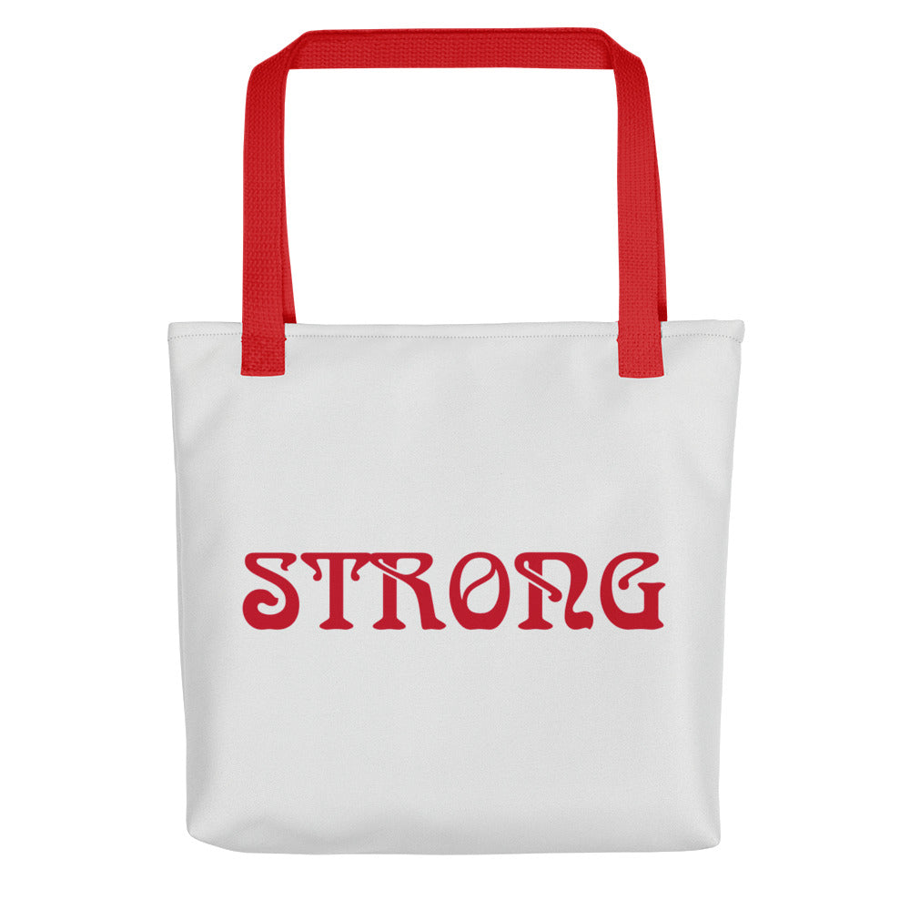 “STRONG”Tote Bag W/Red Font