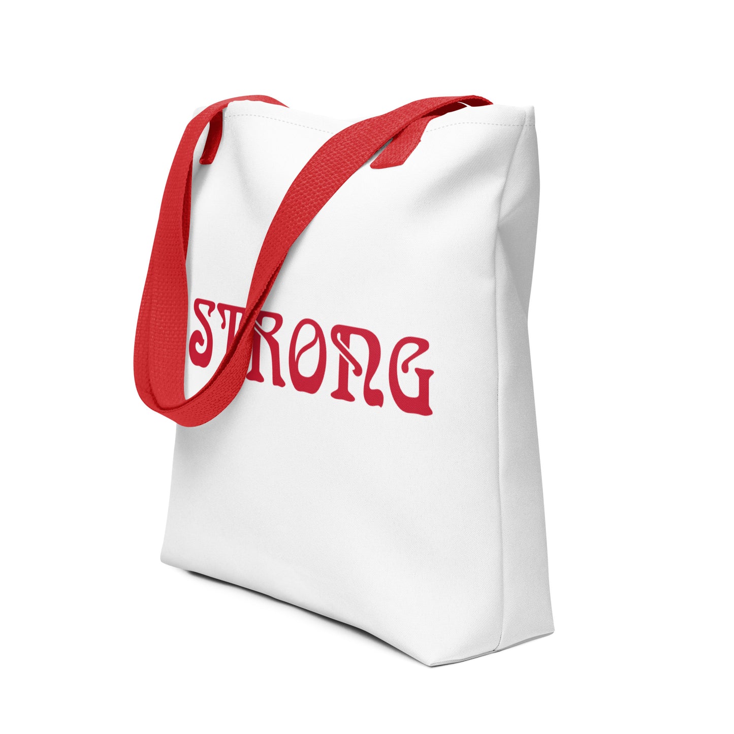 “STRONG”Tote Bag W/Red Font