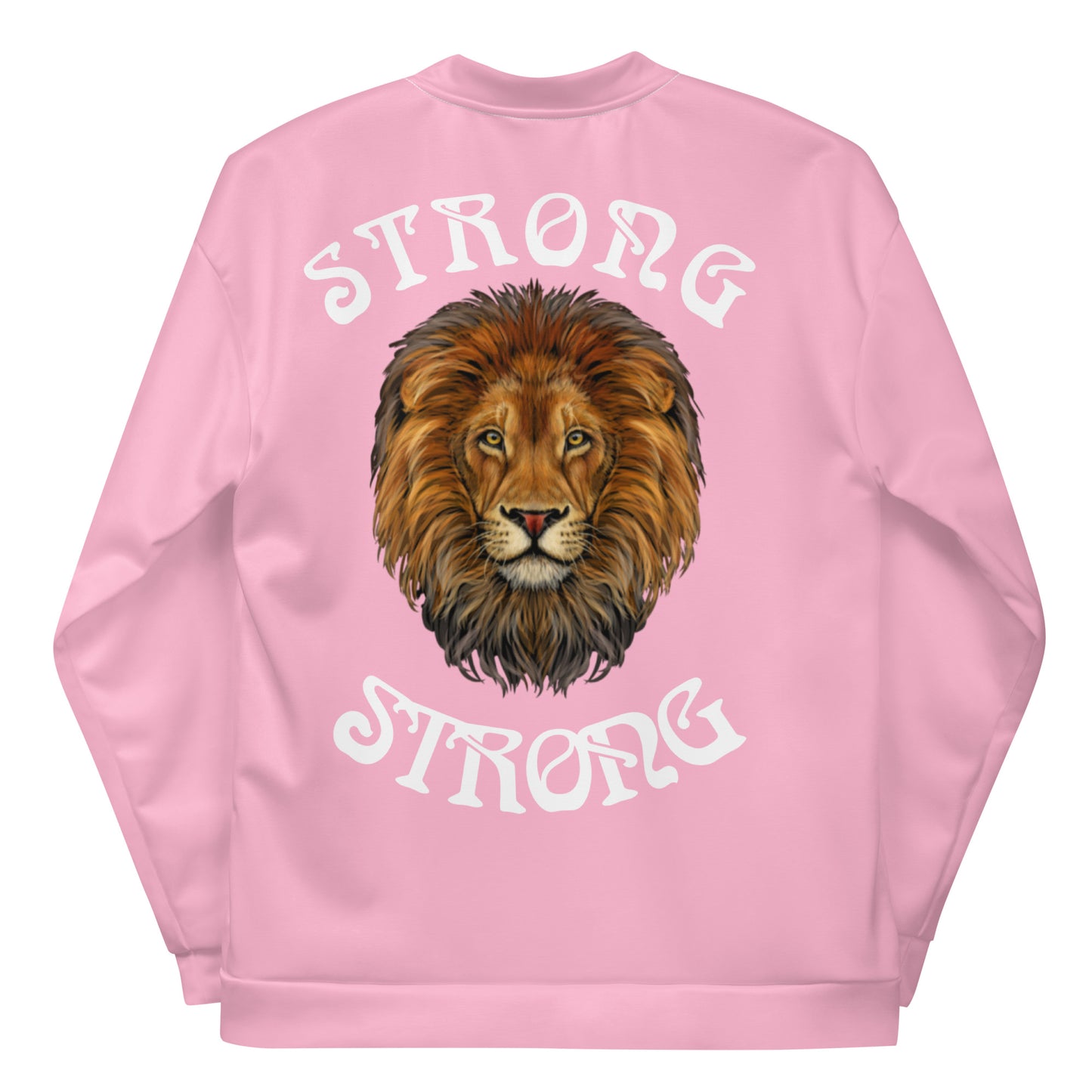 "STRONG"Cotton Candy Unisex Bomber Jacket W/White Font