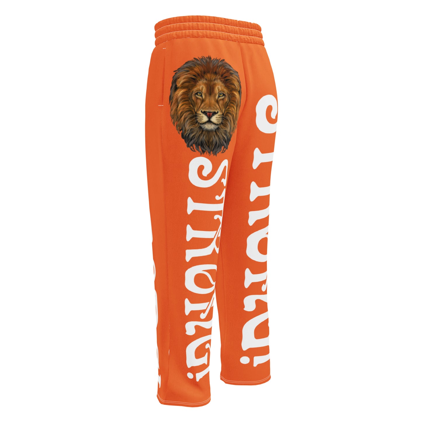 “STRONG!” Orange Wide-Leg Joggers W/White Font