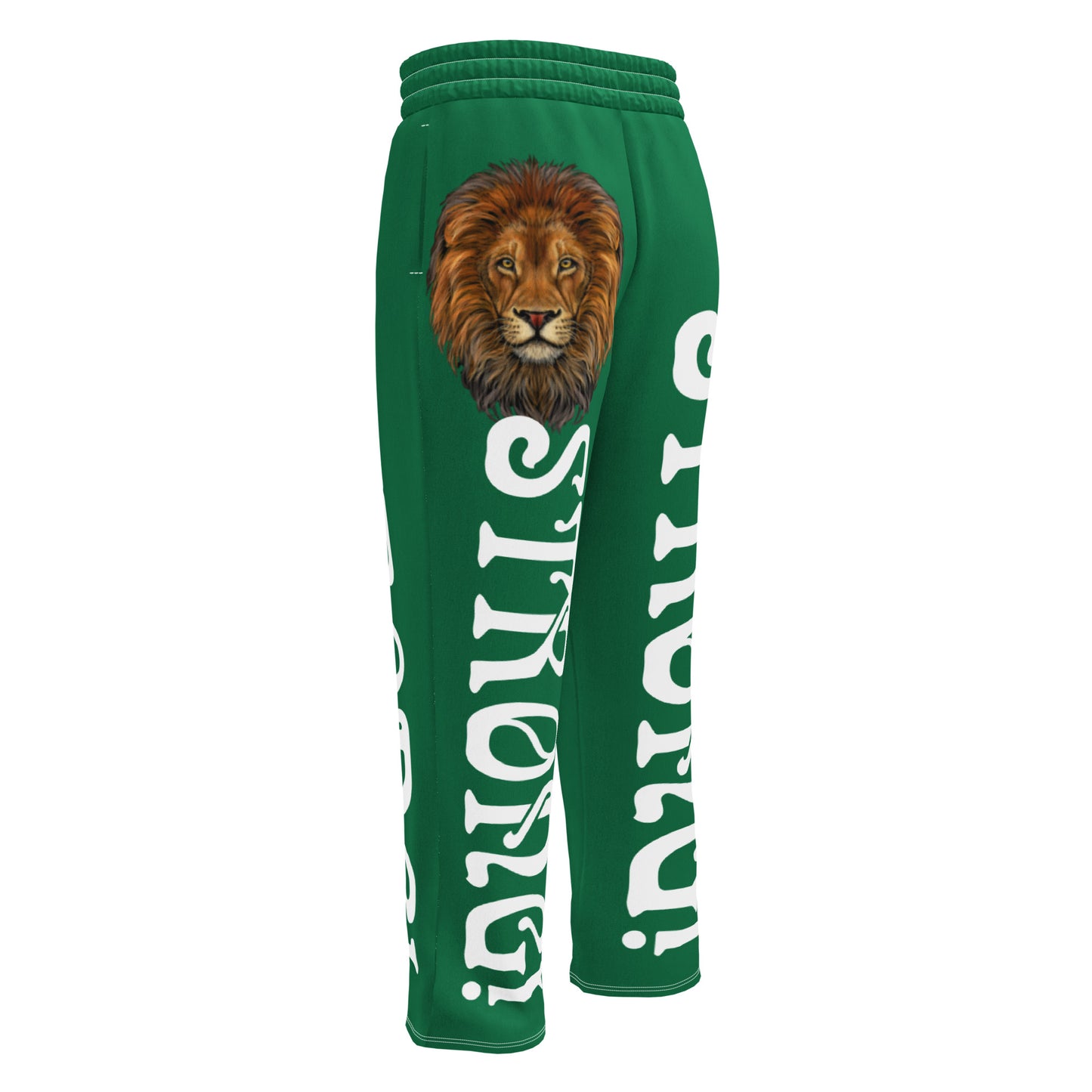 “STRONG!” Green Wide-Leg Joggers W/White Font