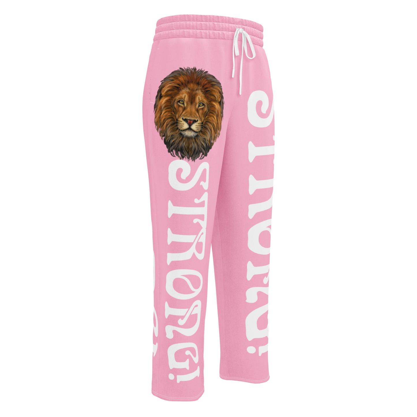 “STRONG!” Cotton Candy Wide-Leg Joggers W/White Font
