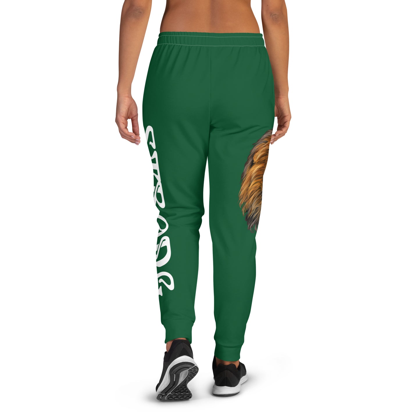 “STRONG”Green Women's Joggers W/White Font