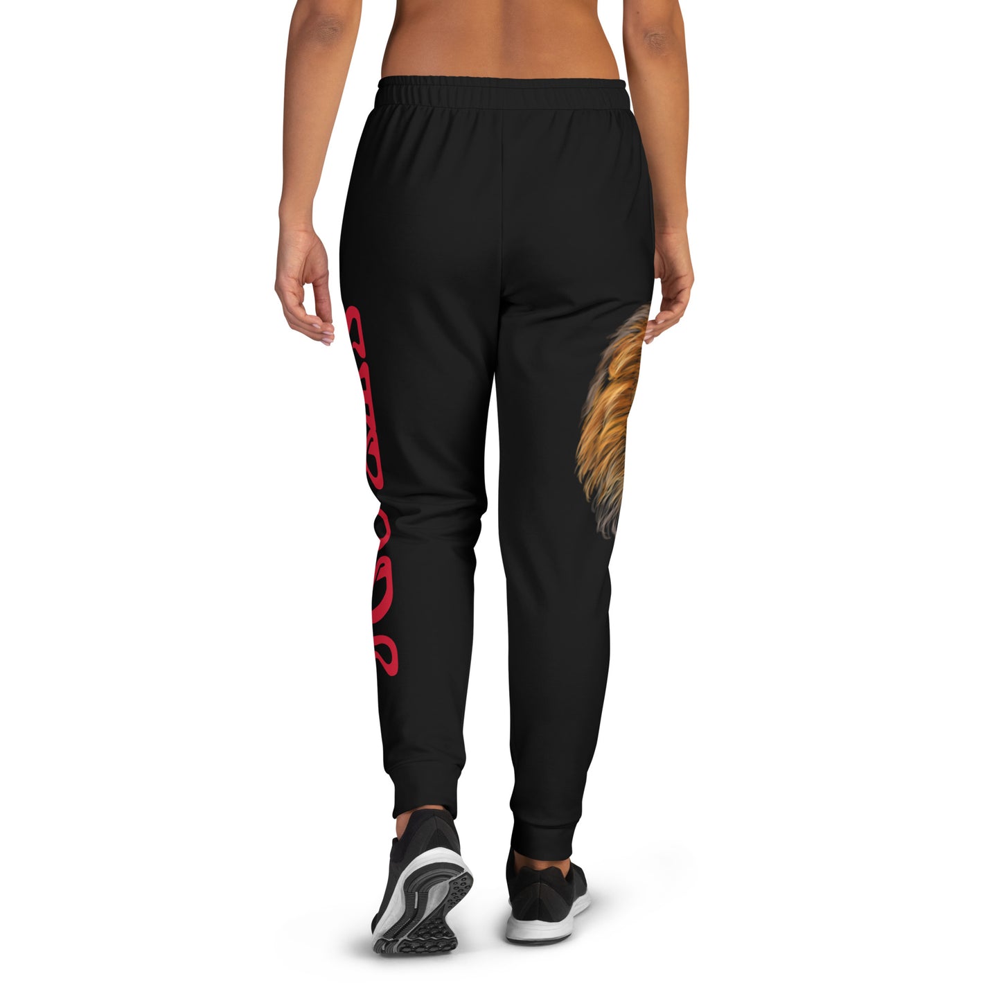 “STRONG”Black Women's Joggers W/Red Font