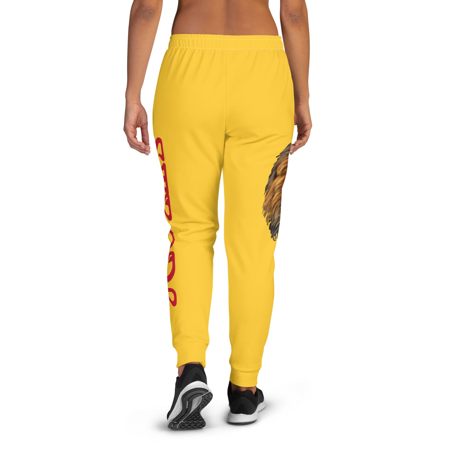 “STRONG”Yellow Women's Joggers W/Red Font