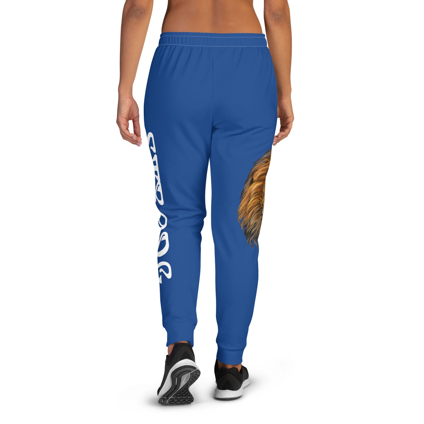 “STRONG”Navy Blue Women's Joggers W/White Font