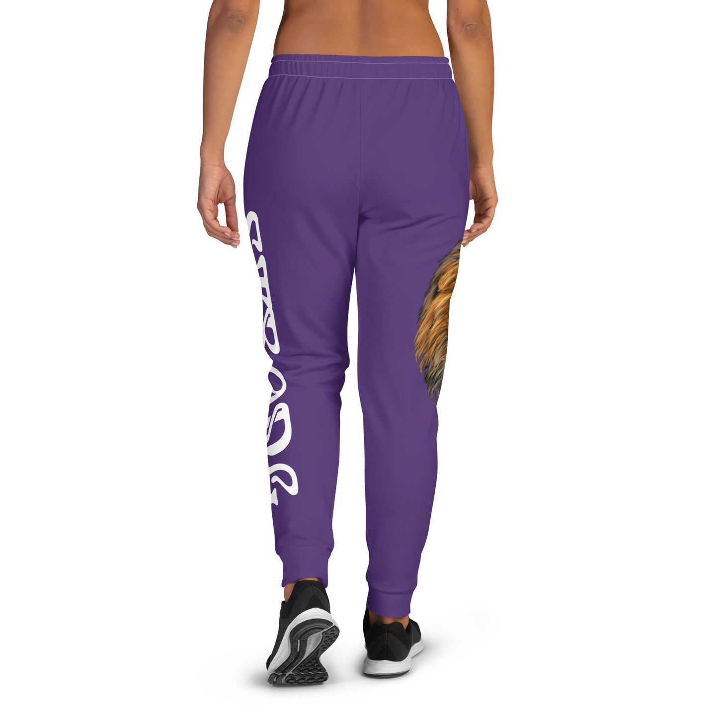 “STRONG”Purple Women's Joggers W/White Font