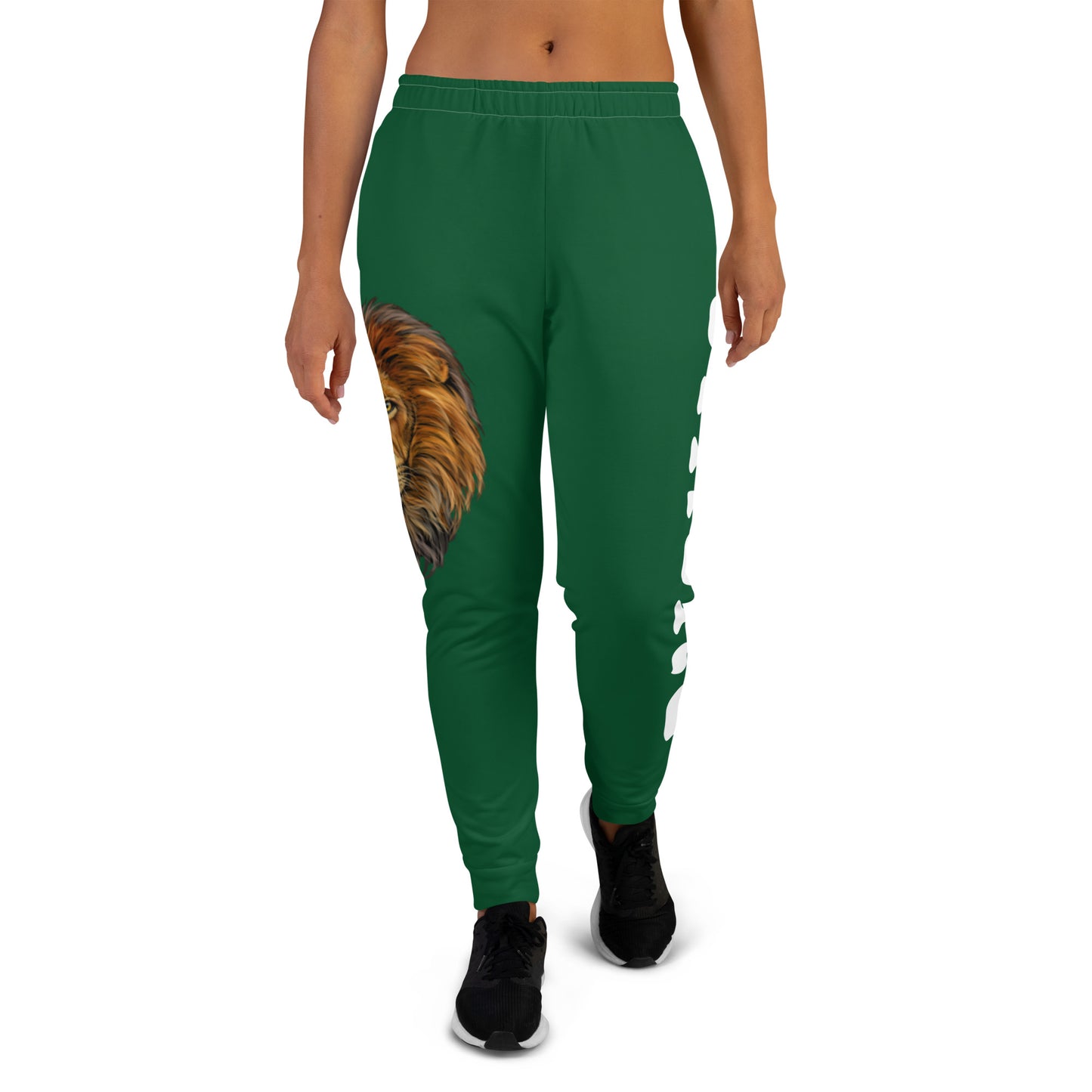 “STRONG”Green Women's Joggers W/White Font