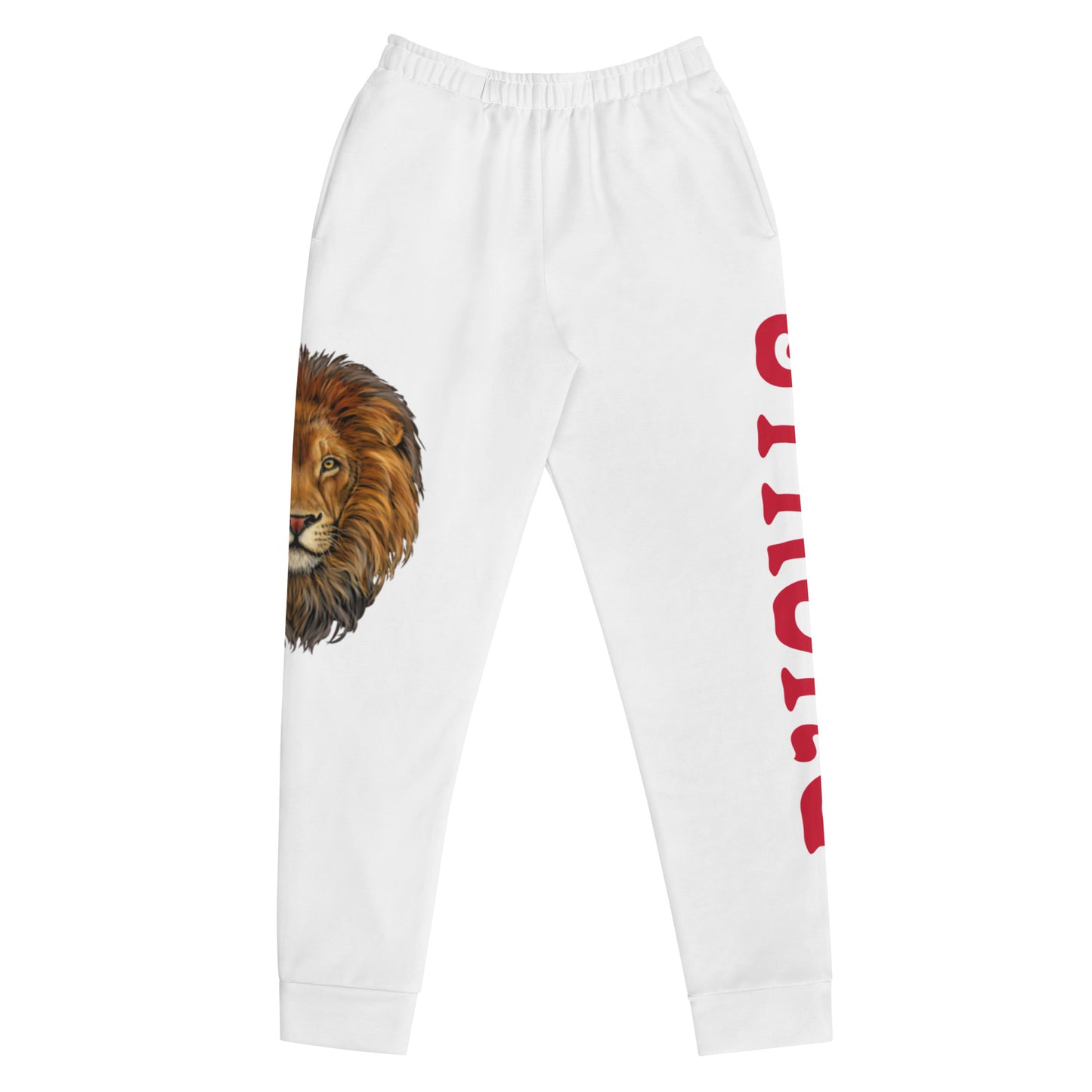 “STRONG”White Women's Joggers W/Red Font